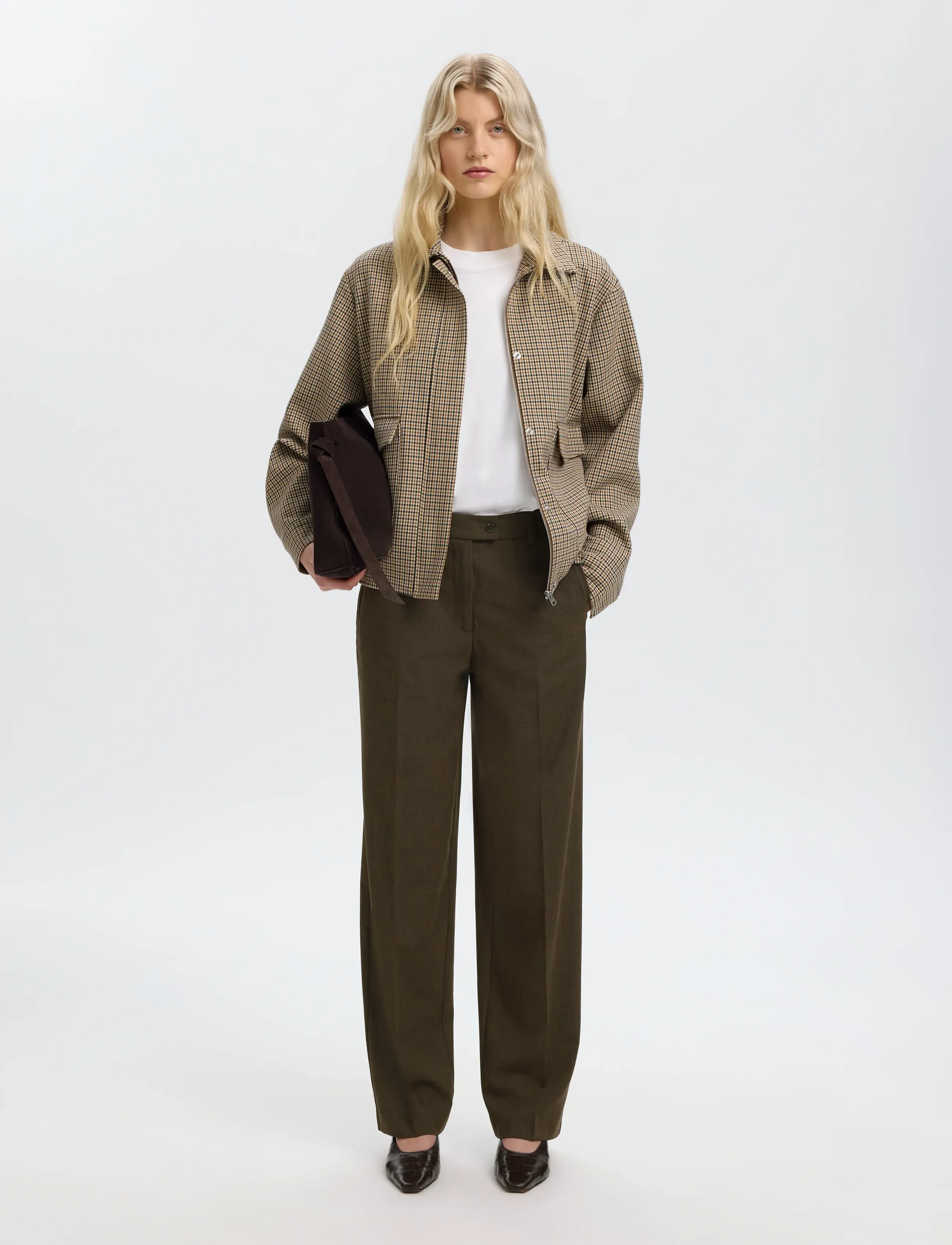 Selected - SLWRELAXED SIGNE MW PANT - delicioso - 5