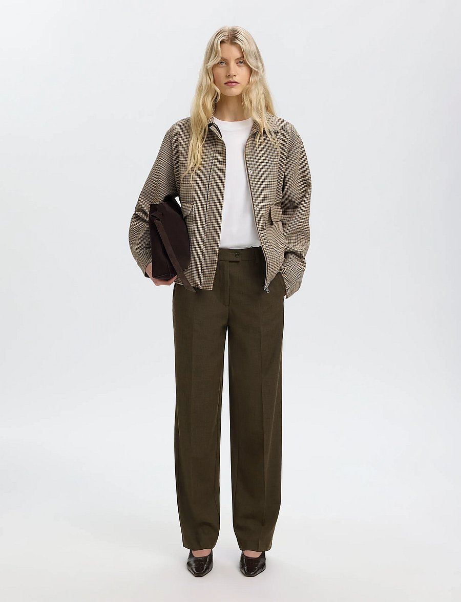 Selected - SLWRELAXED SIGNE MW PANT - hose mit geradem bein - delicioso - 5