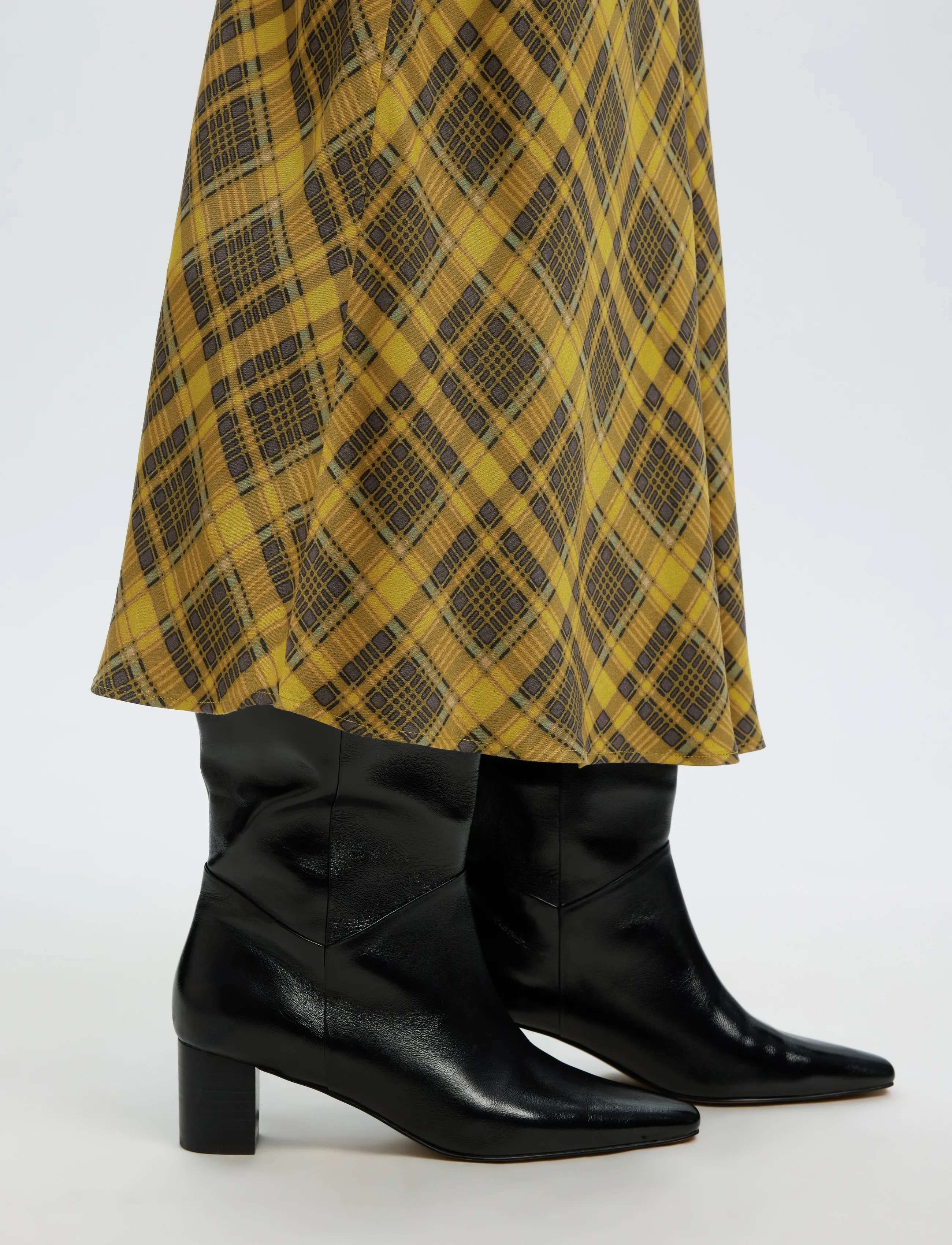 Selected - SLWIDA MW MIDI SKIRT - fir green - 4