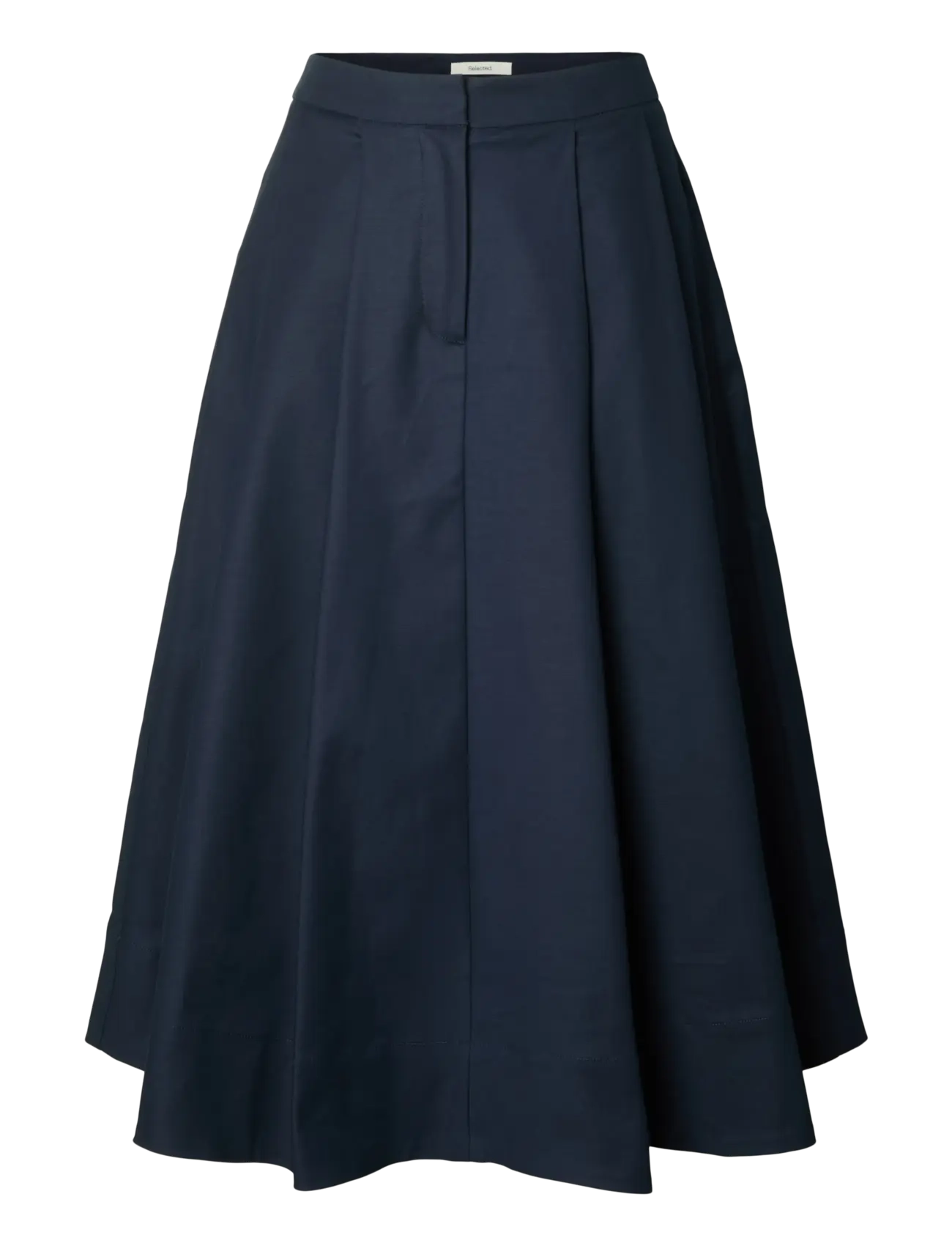 Selected SLWHEATHER HW MIDI SKIRT - Riided - DARK SAPPHIRE / navy