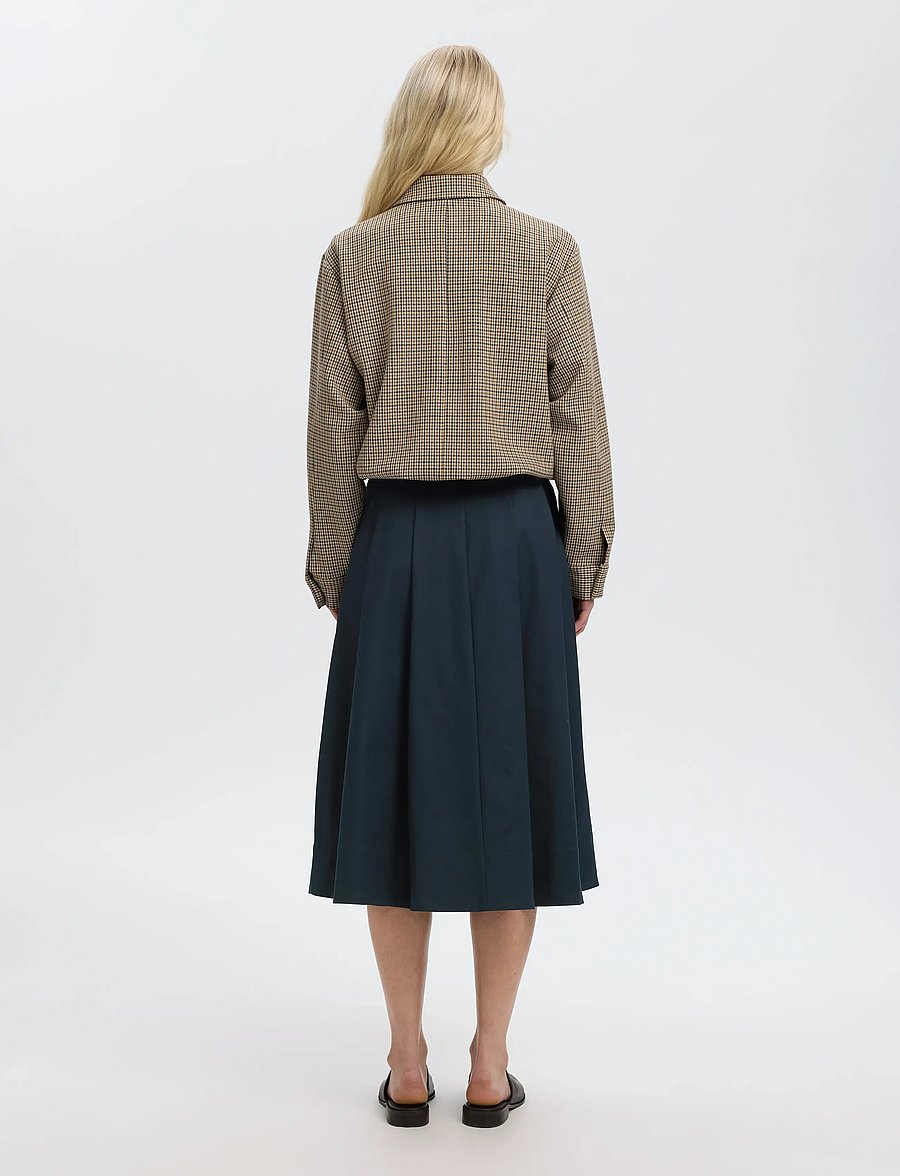 Selected - SLWHEATHER HW MIDI SKIRT - dark sapphire - 2