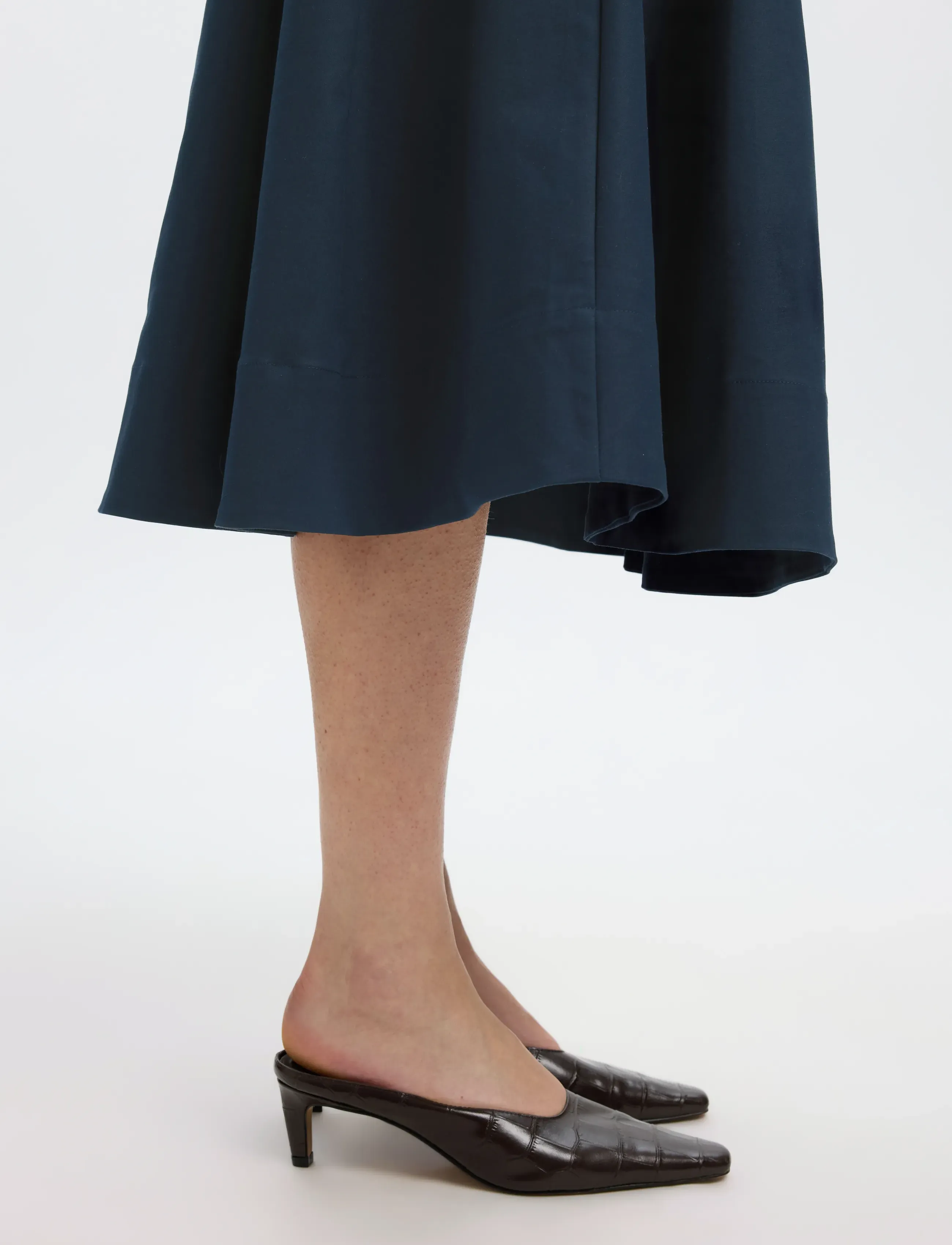 Selected - SLWHEATHER HW MIDI SKIRT - dark sapphire - 4