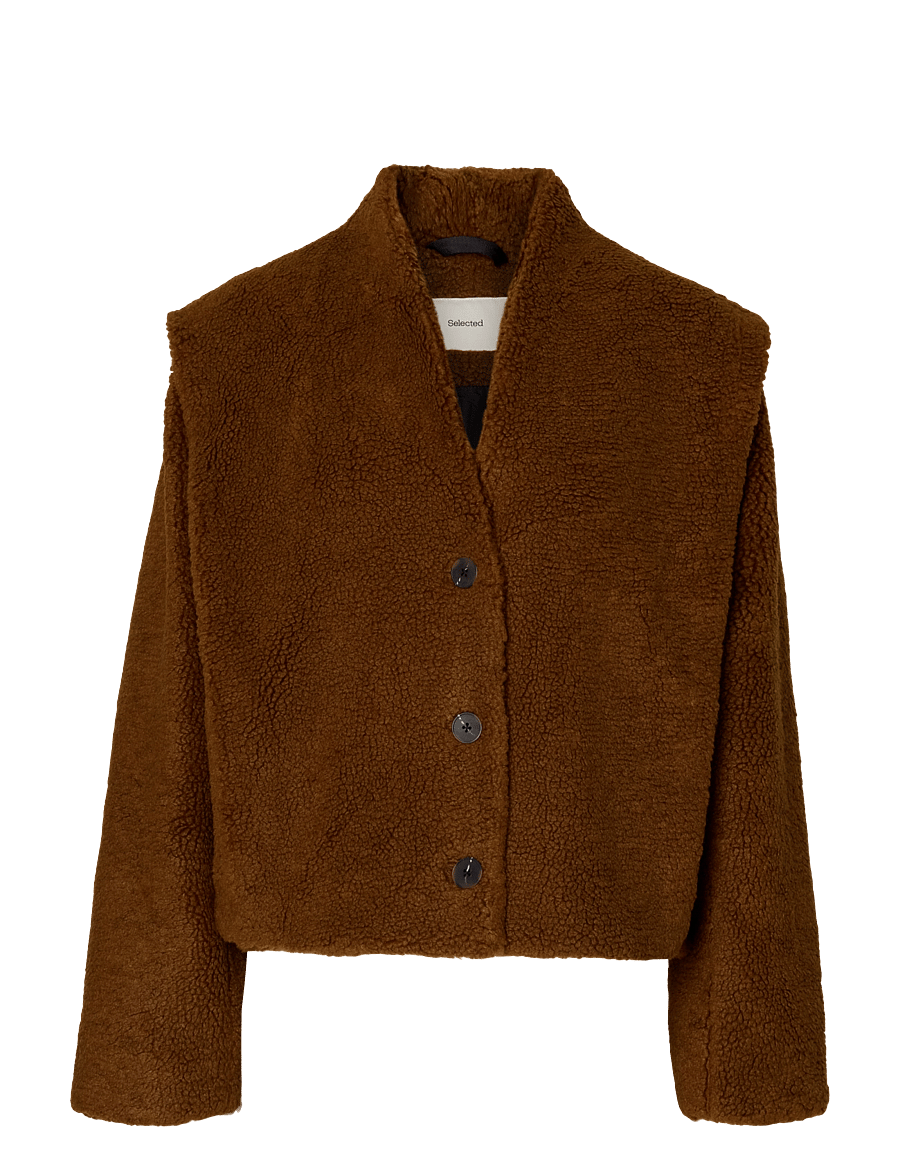 Selected - SLWISABEL TEDDY JACKET - faux fur - monks robe - 1
