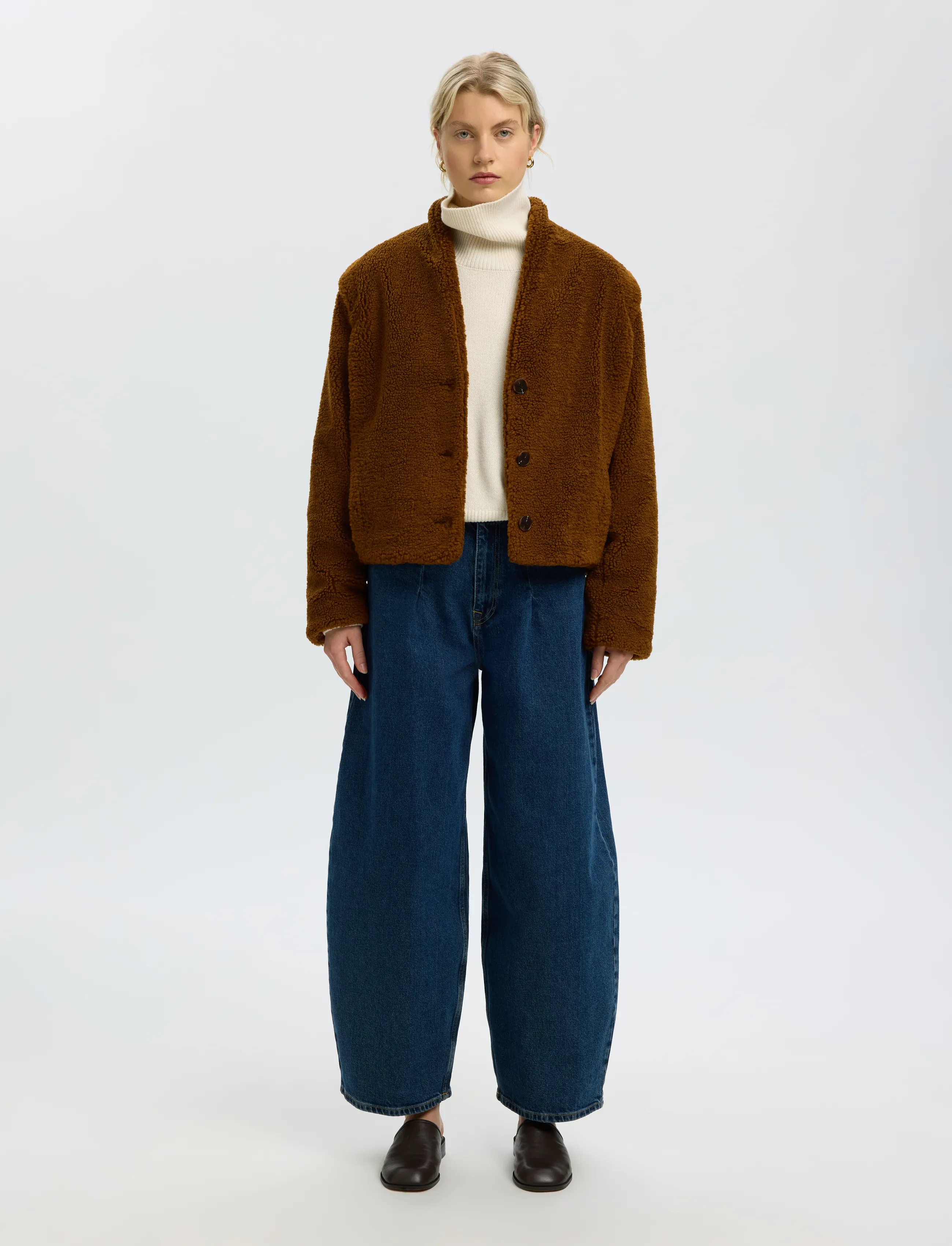Selected - SLWISABEL TEDDY JACKET - faux fur - monks robe - 3