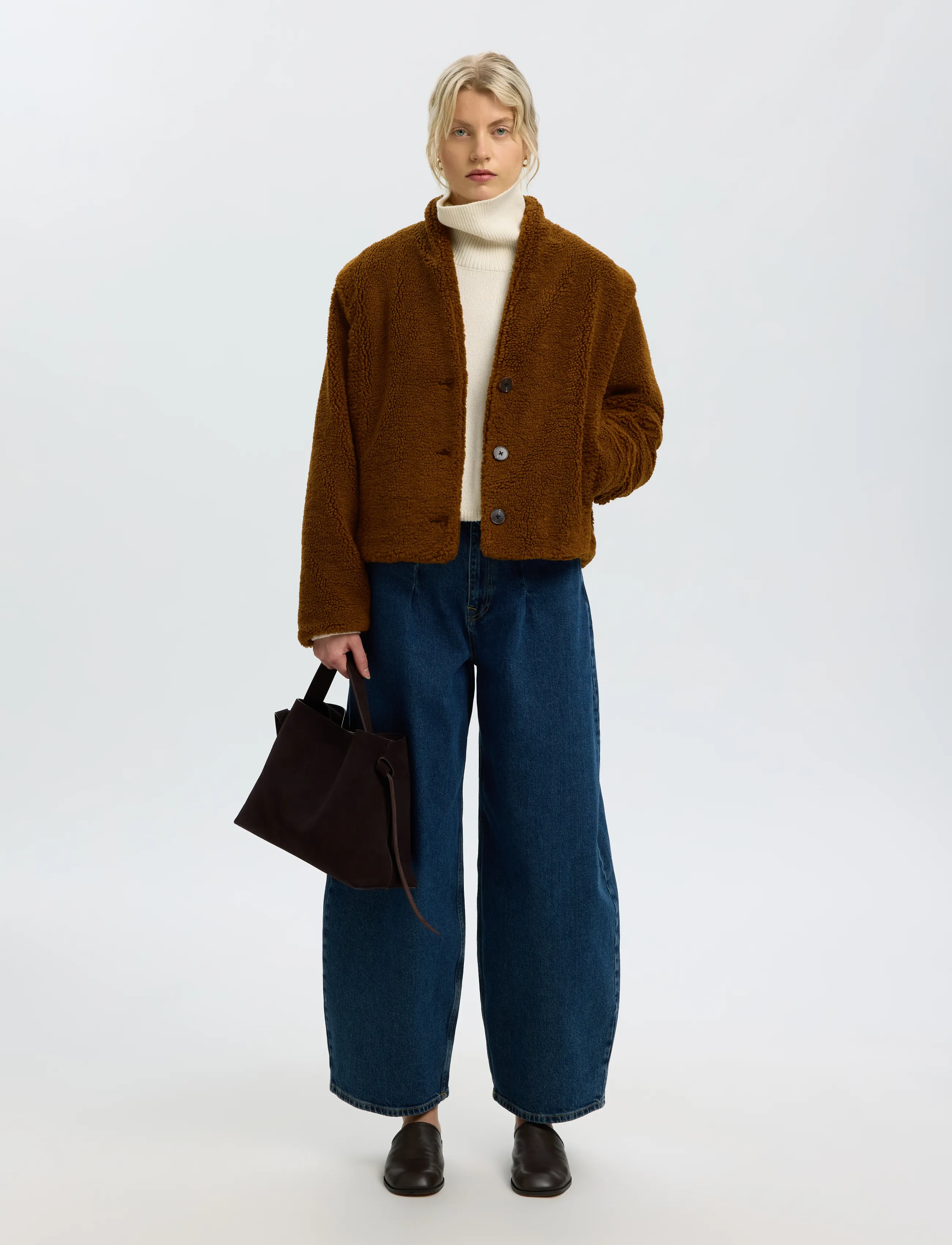 Selected - SLWISABEL TEDDY JACKET - faux fur - monks robe - 5