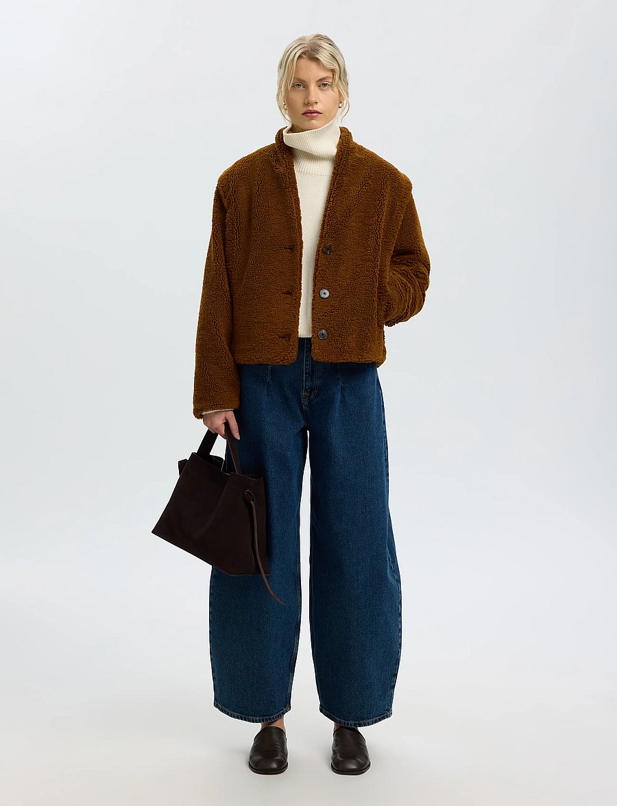 Selected - SLWISABEL TEDDY JACKET - faux fur - monks robe - 5