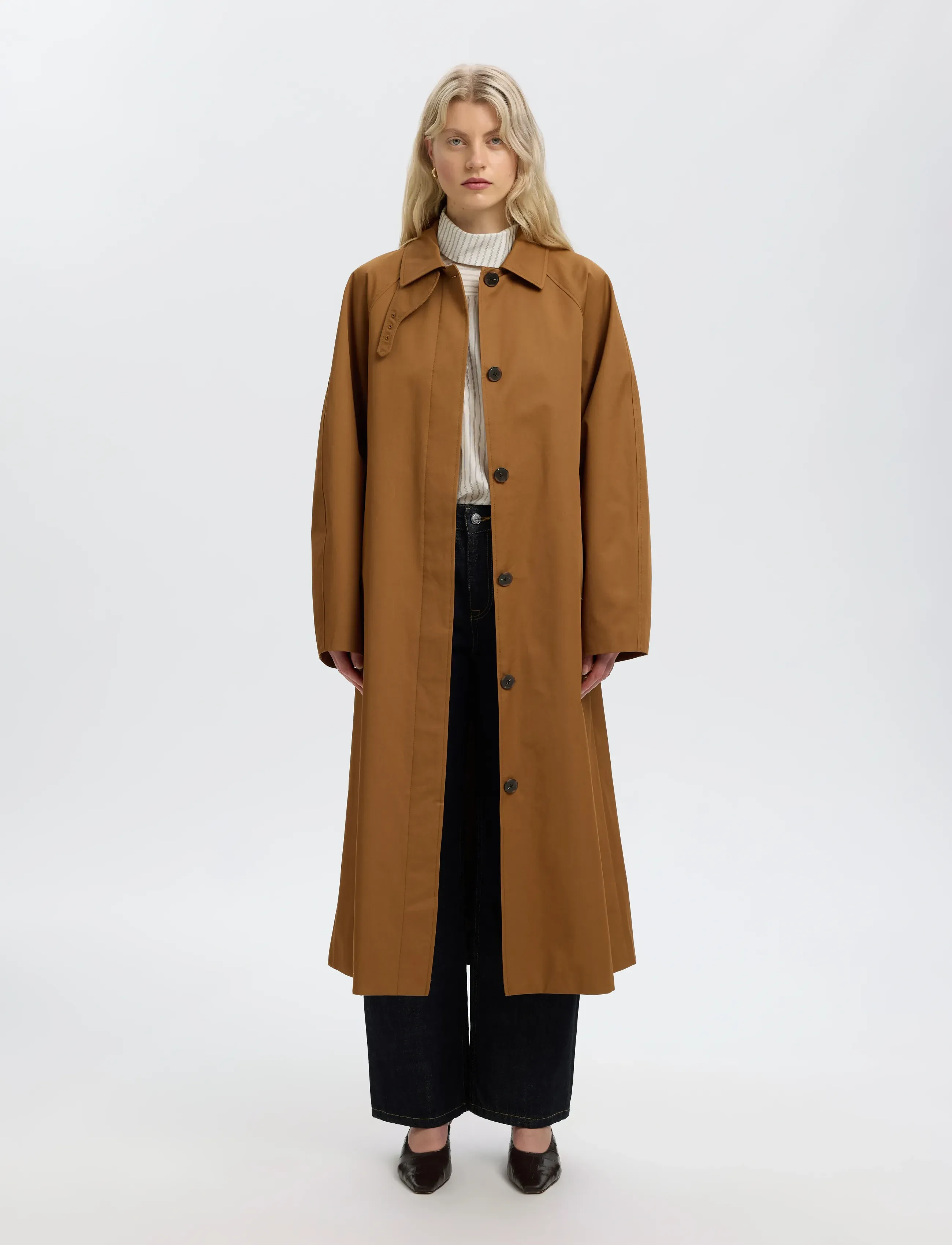 Selected SLWRAYNE COAT - Coats - TOFFEE / brown