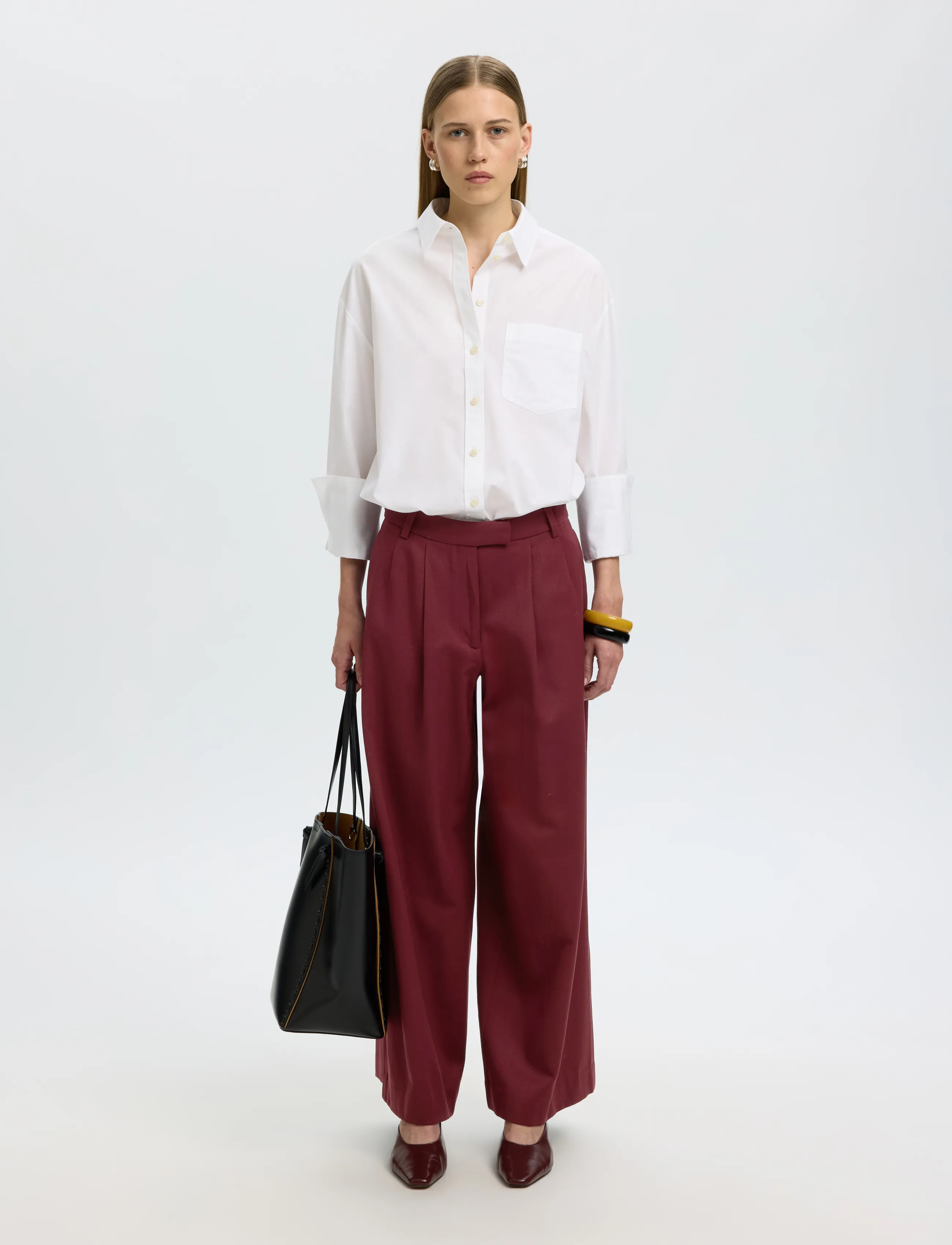 SELECTED Slwextra Wide Hw Thilde Pant kostymbyxor dam – bild 5