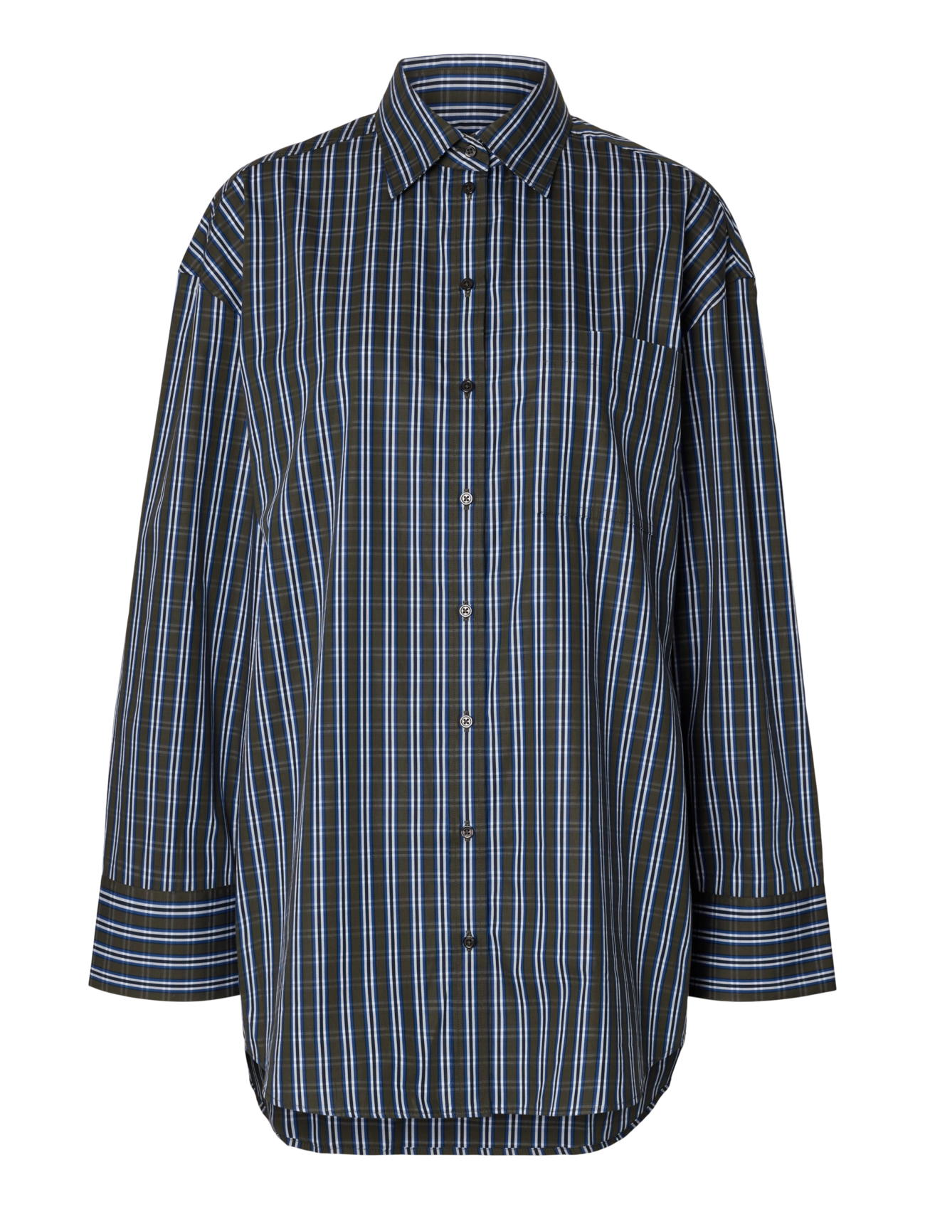 Selected - SLWEDEN OVERSIZED LS POCKET SHIRT - peat - 1