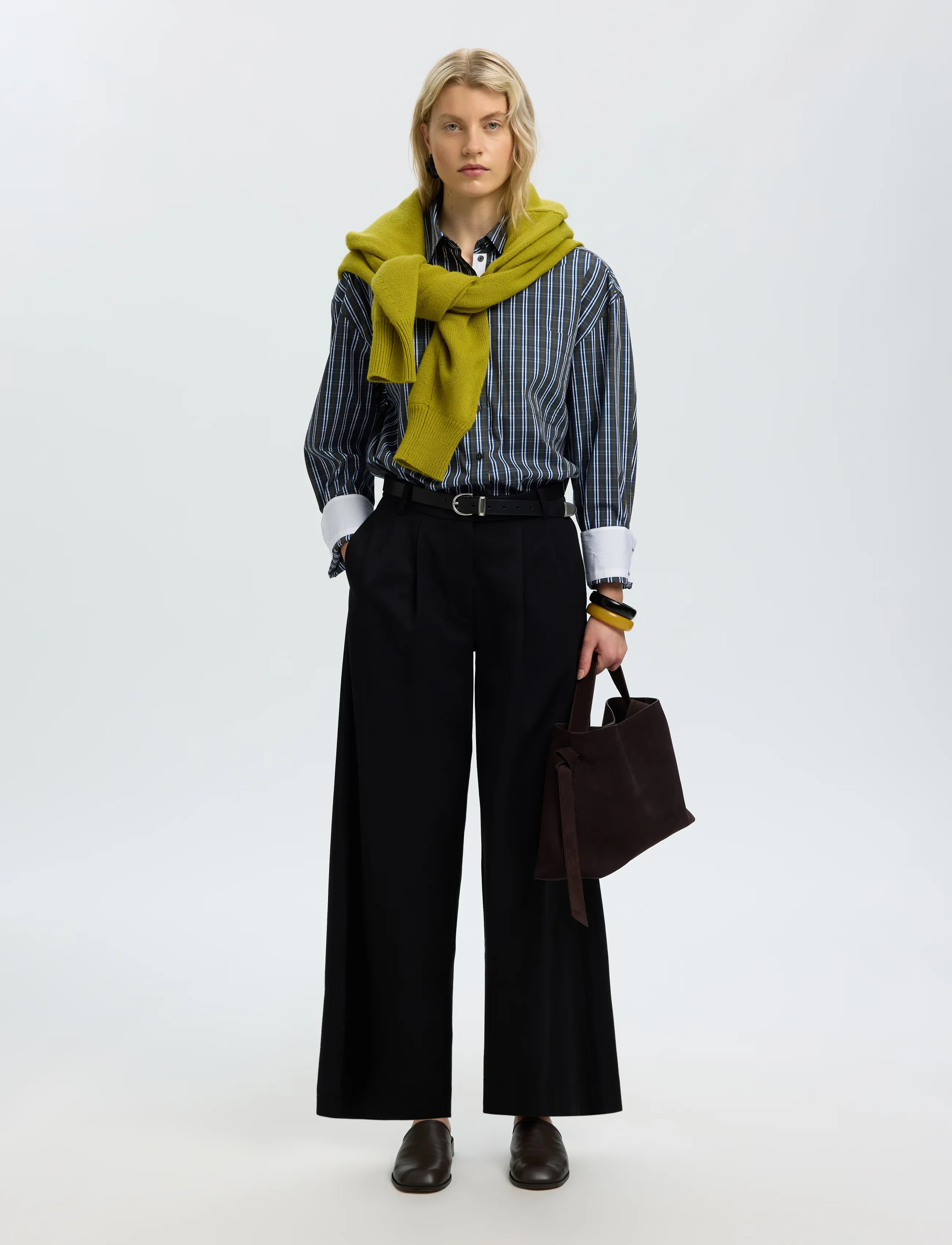 Selected - SLWEDEN OVERSIZED LS POCKET SHIRT - peat - 5
