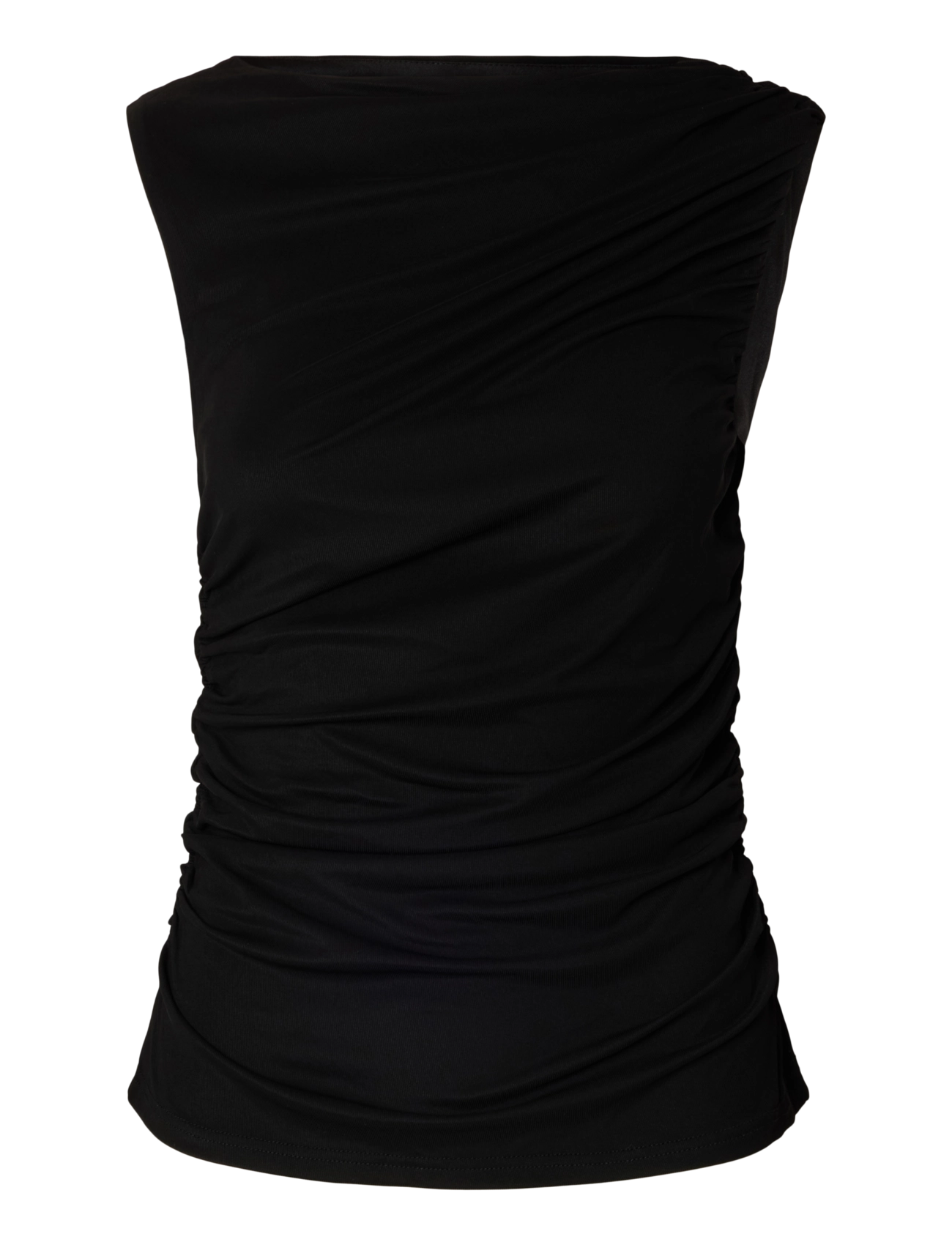 Selected SLWMIRA FITTED SL TOP - Kläder - BLACK / black