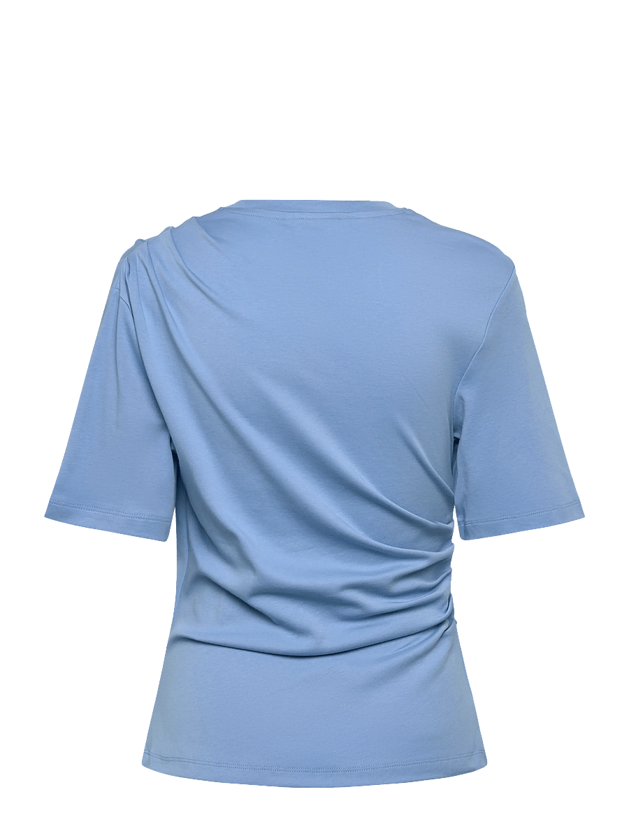 Selected - SLWOLINE LIGHT TWIST TEE NOOS - t-shirts - blissful blue - 2