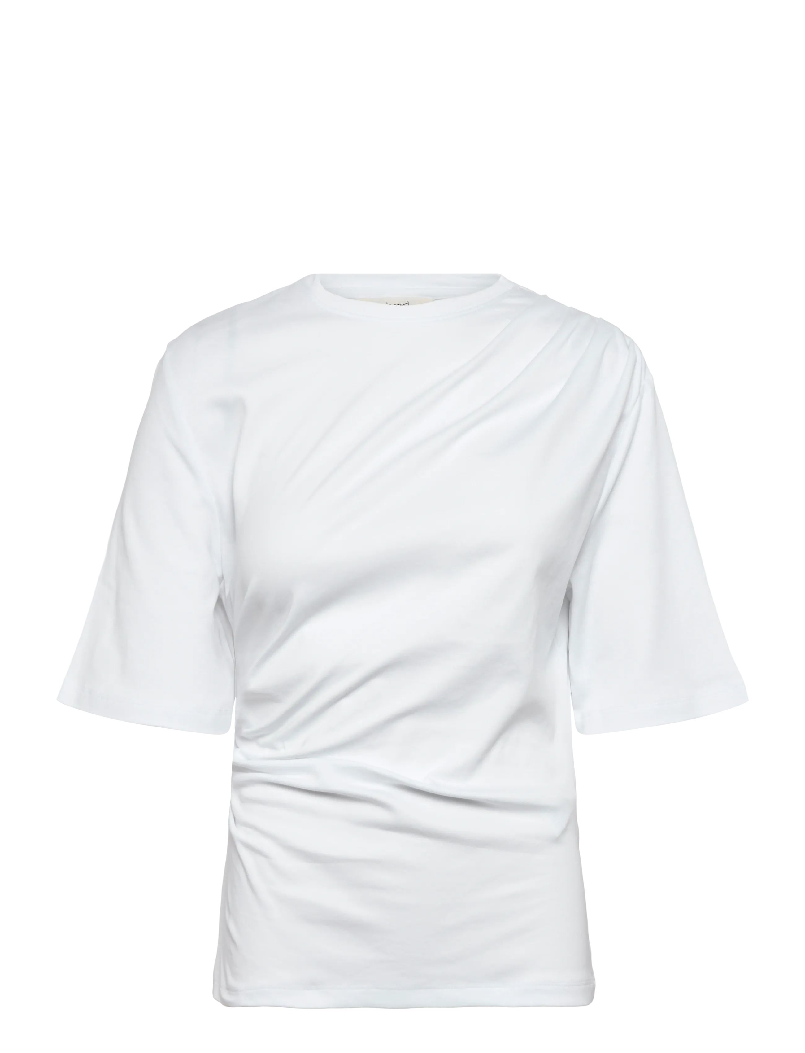 Selected Slwoline Light Twist Tee, Kvinder, Twist T-shirt, Hvid, Str: XS