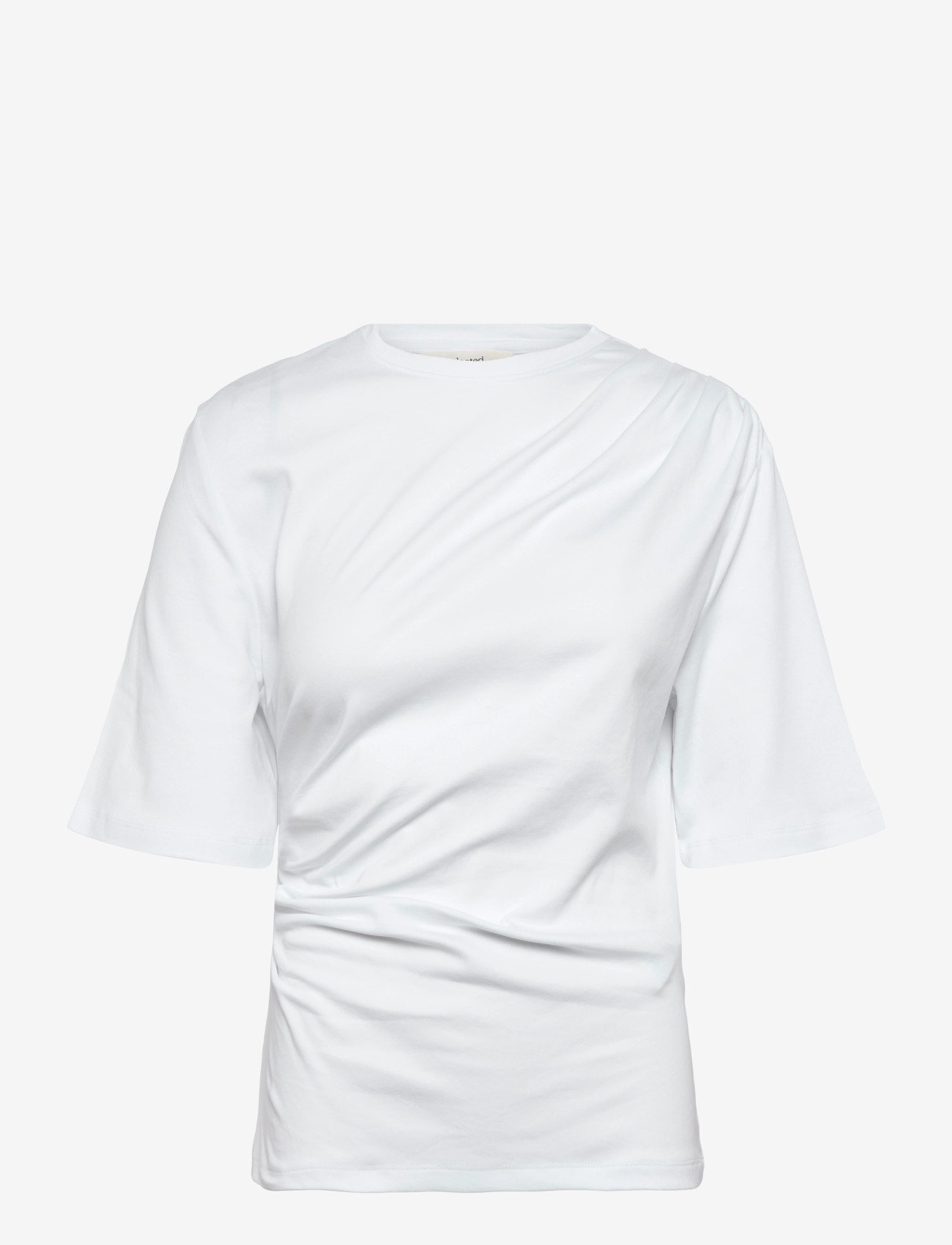 Selected - SLWOLINE LIGHT TWIST TEE - t-shirts - bright white - 0