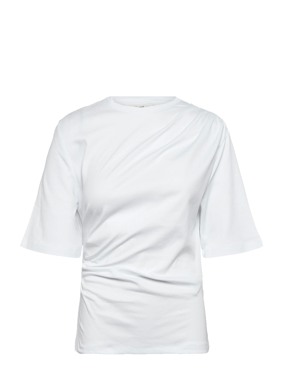 Selected - SLWOLINE LIGHT TWIST TEE - t-shirts - bright white - 0