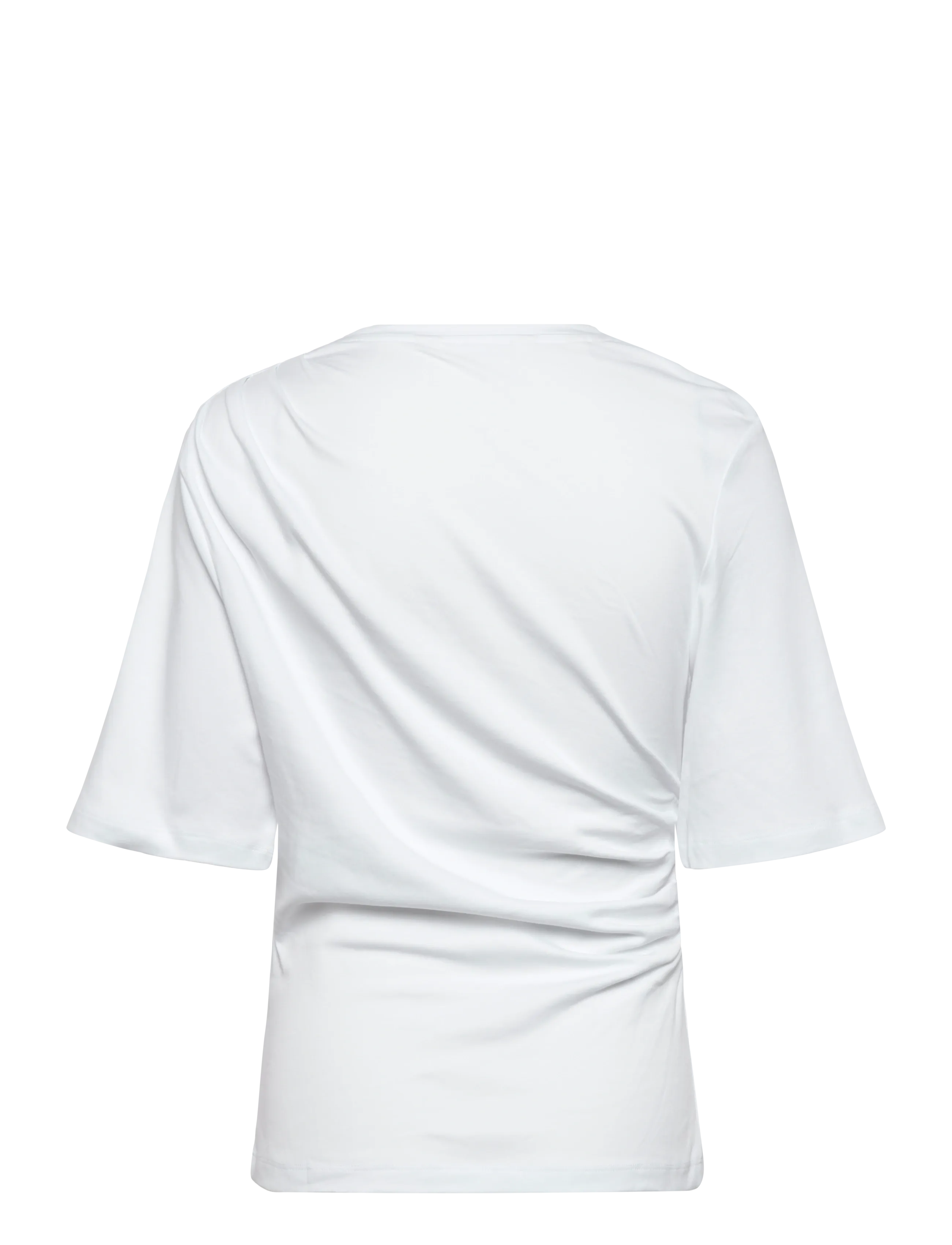 Selected - SLWOLINE LIGHT TWIST TEE - t-särgid - bright white - 1