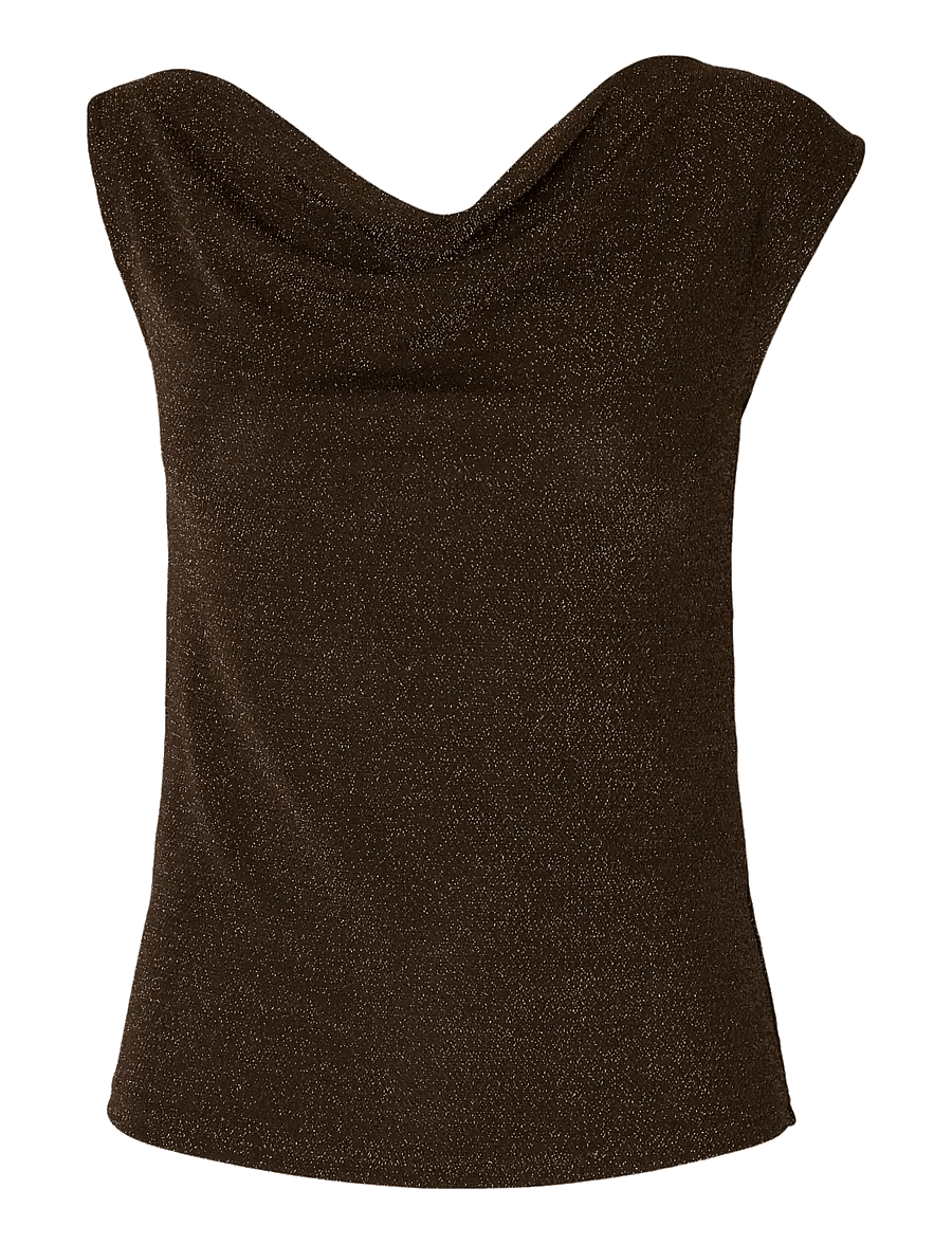 Selected - SLWNORI FITTED ASYMMETRIC TOP - crop tops - delicioso - 1