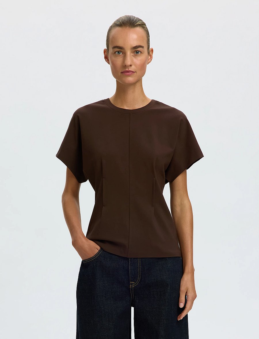 Selected - SLWERA SS TOP NOOS - t-shirts - delicioso - 0