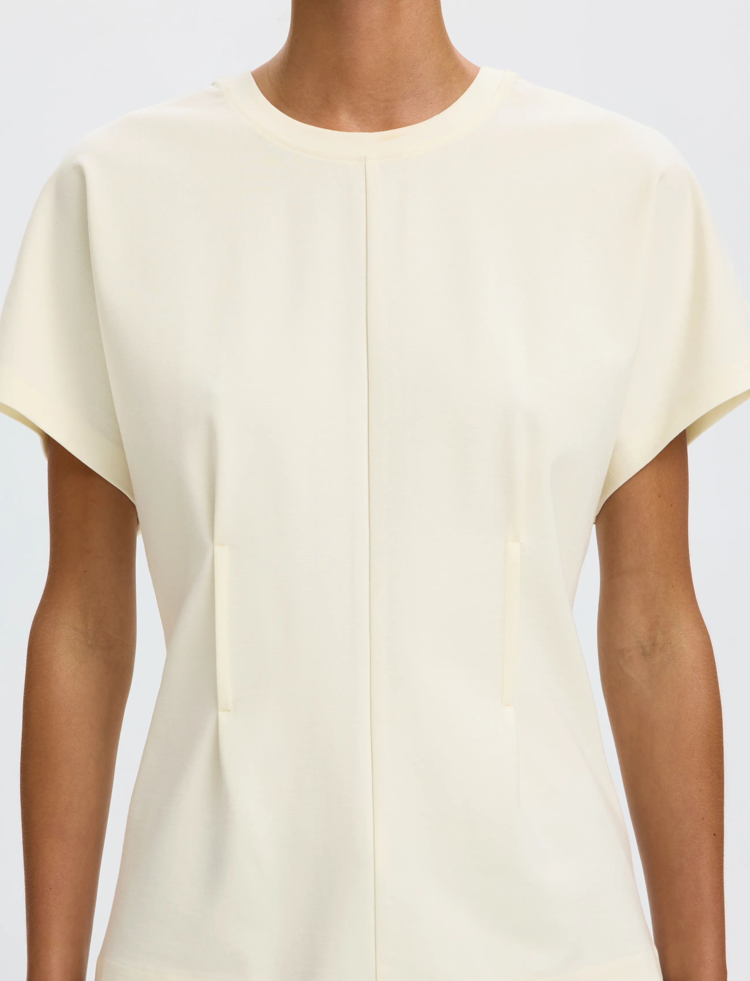 Selected - SLWERA SS TOP NOOS - t-shirts - egret - 4