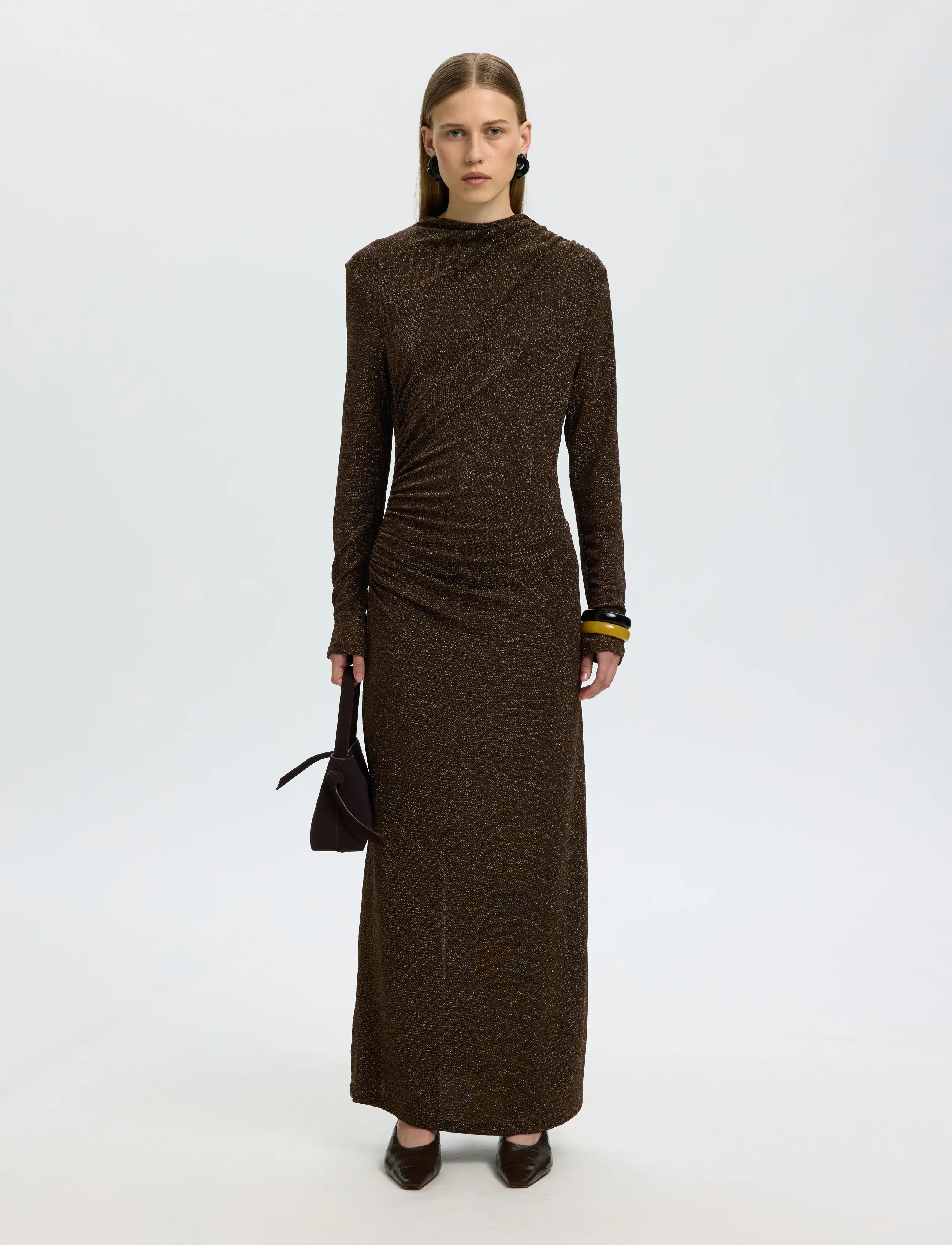 Selected - SLWNORI LS LONG DRESS - delicioso - 3