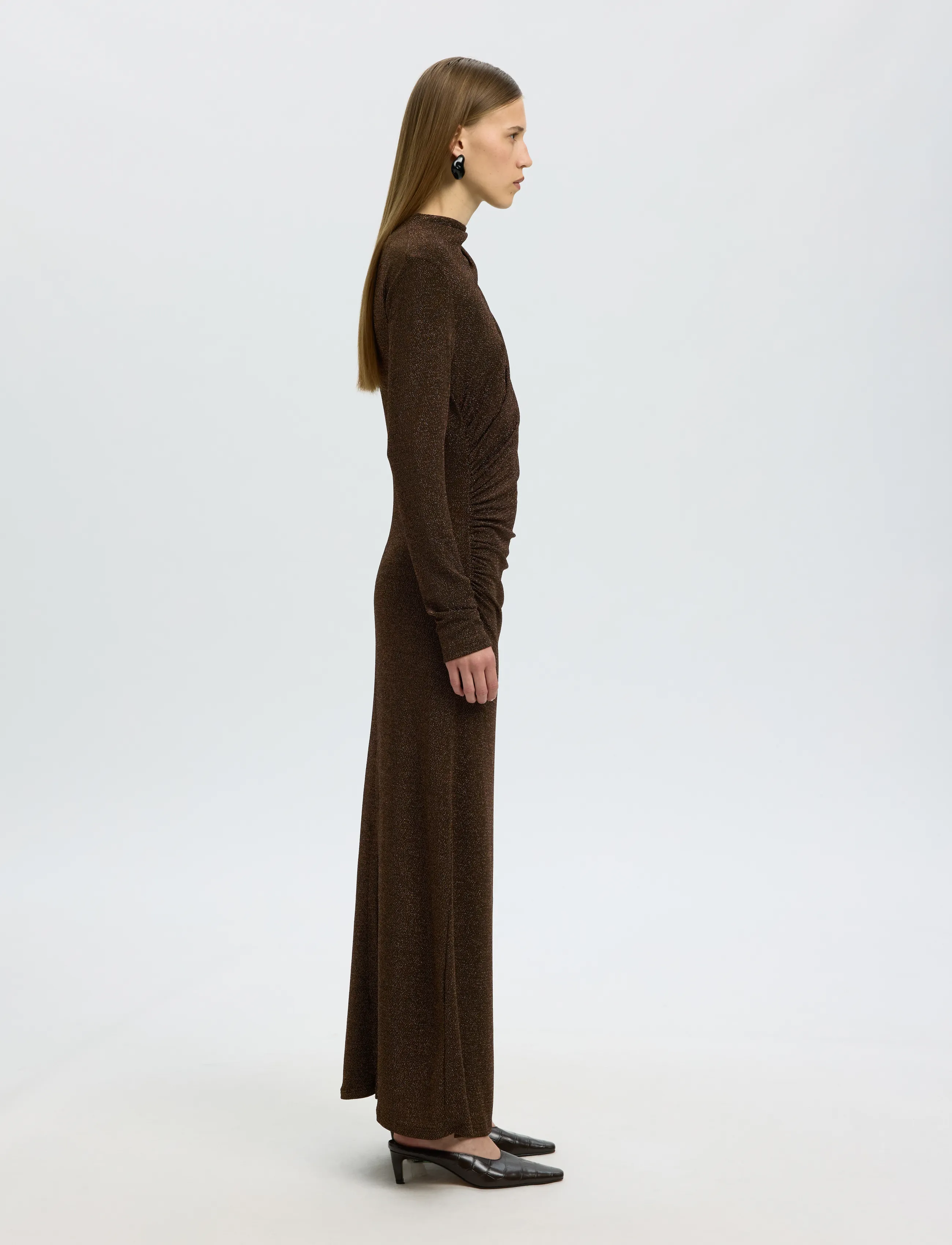 Selected - SLWNORI LS LONG DRESS - delicioso - 5