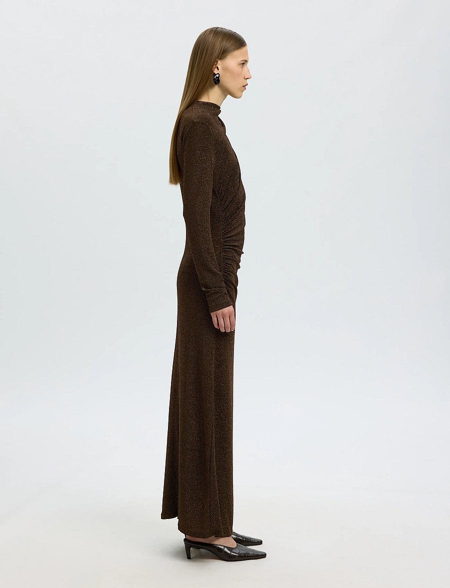 Selected - SLWNORI LS LONG DRESS - aftenkjoler - delicioso - 5