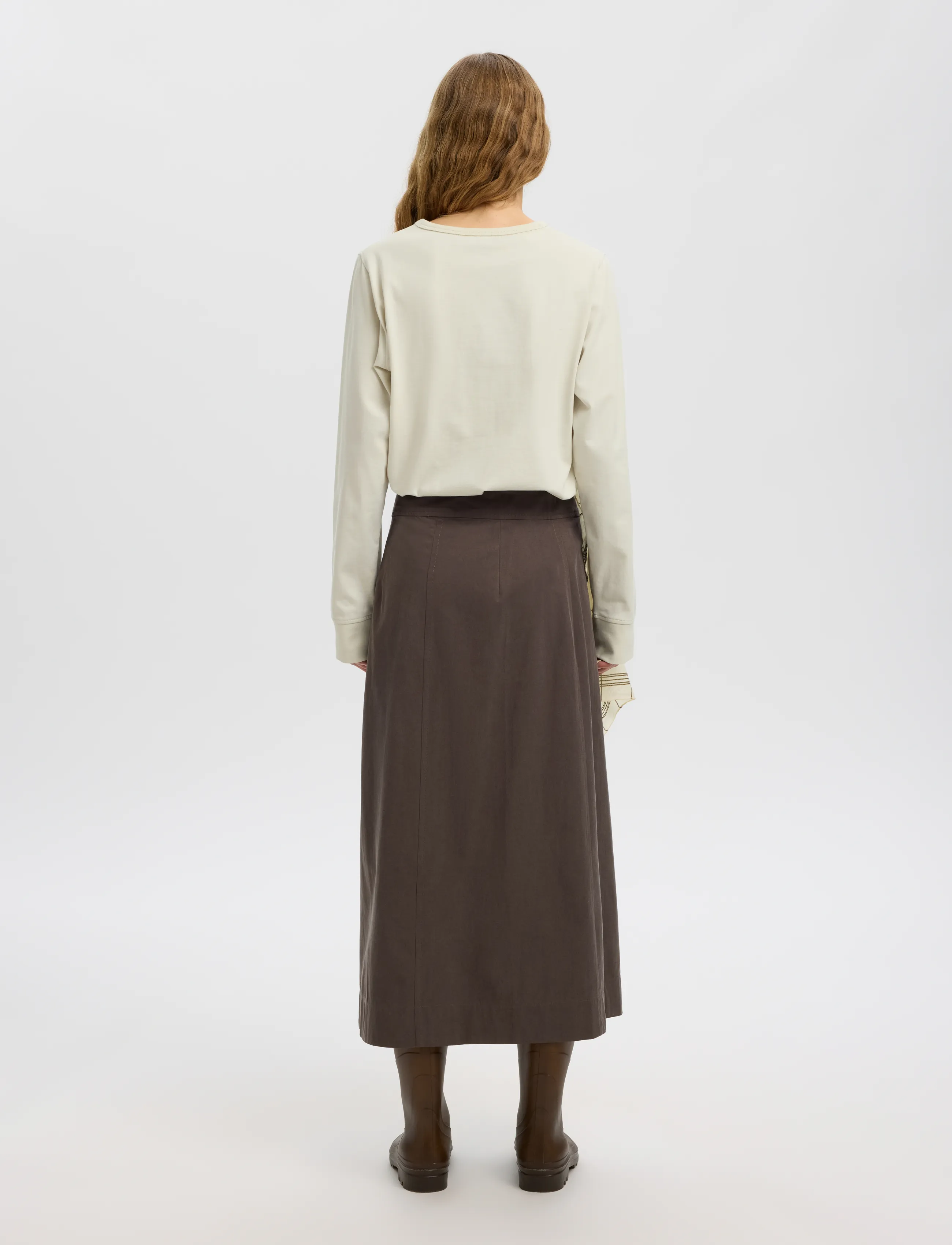 Selected - SLWDOMESTIC RONA LS HENLEY - silver birch - 2