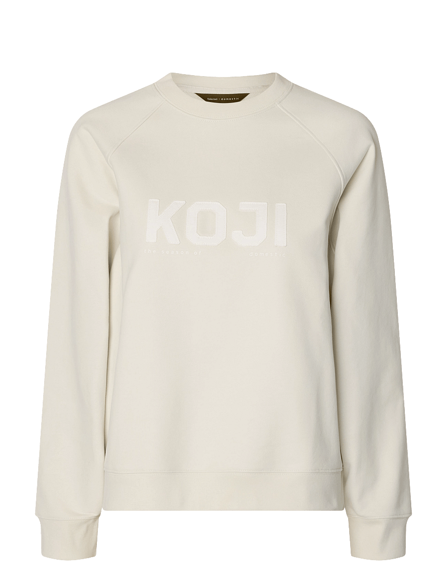 Selected - SLWDOMESTIC ASELA LS SWEATSHIRT - everyday style - silver birch - 1