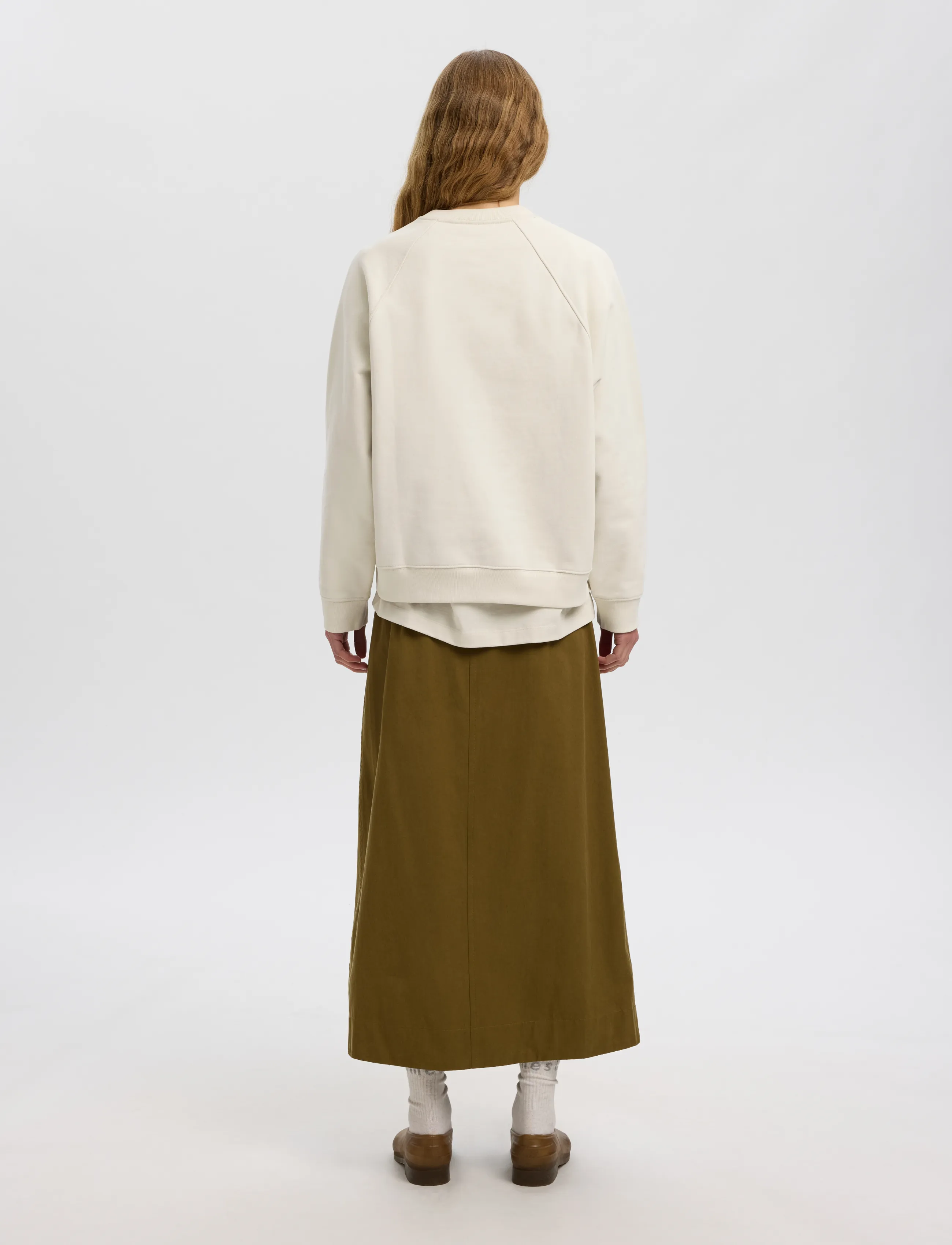 Selected - SLWDOMESTIC ASELA LS SWEATSHIRT - everyday style - silver birch - 2