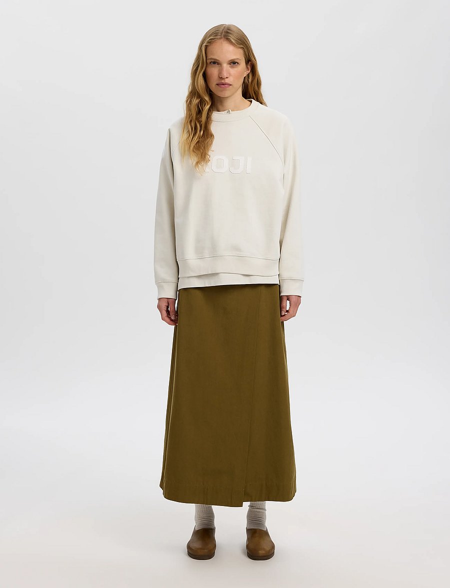 Selected - SLWDOMESTIC ASELA LS SWEATSHIRT - everyday style - silver birch - 3