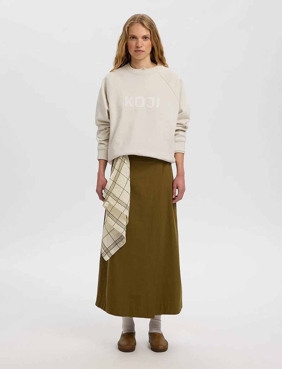 Selected - SLWDOMESTIC ASELA LS SWEATSHIRT - everyday style - silver birch - 5