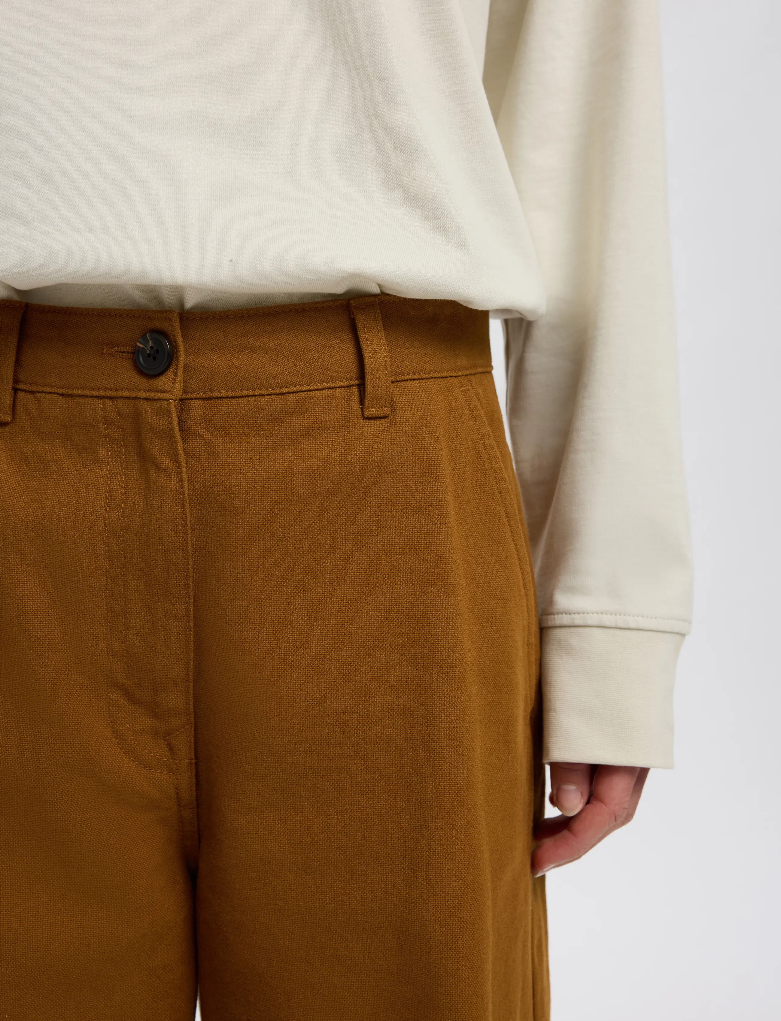 Selected - SLWBARREL NICKA DOMESTIC MW PANT - barrel-püksid - monks robe - 4