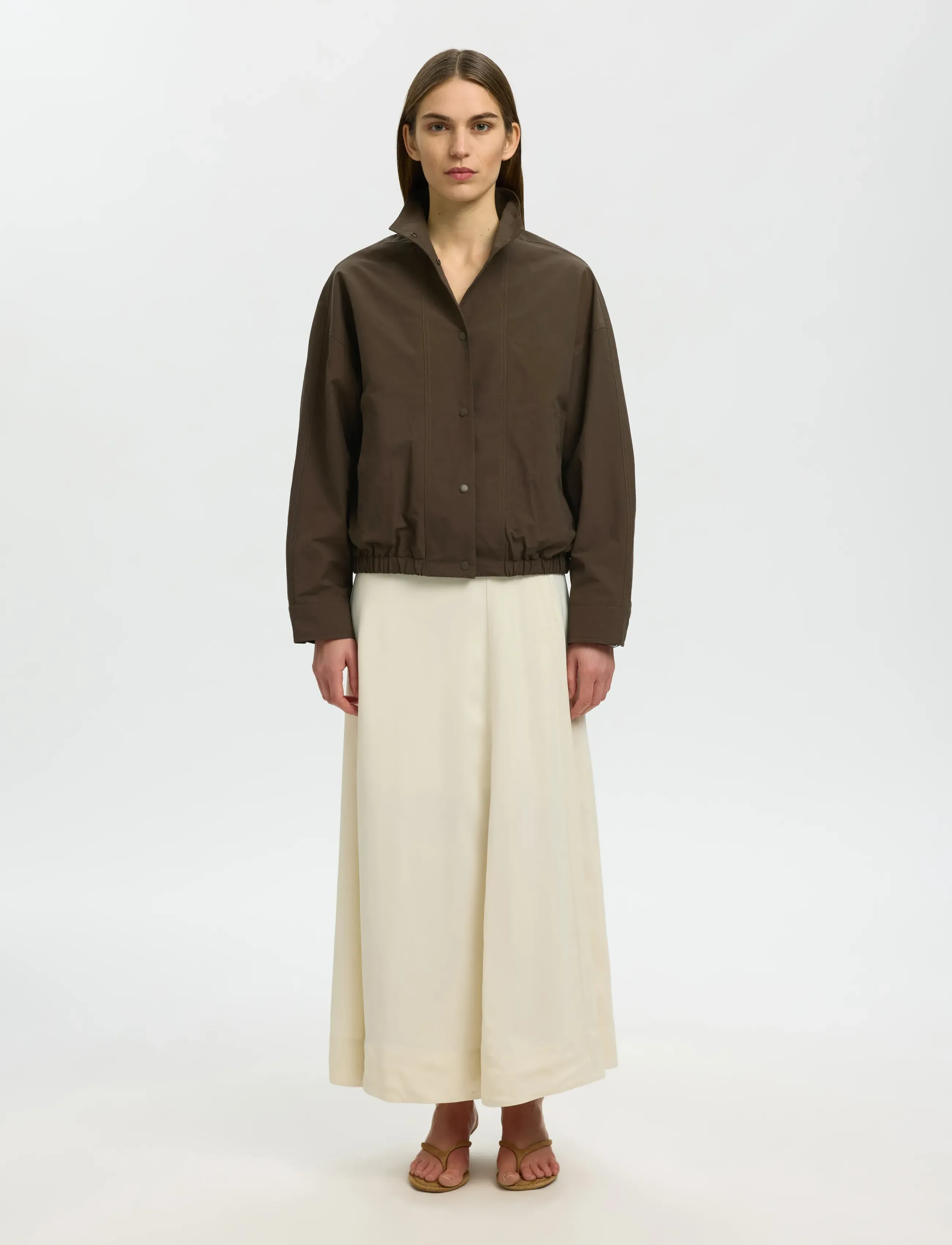 Selected - SLWPERNILLE JACKET - turkish coffee - 3
