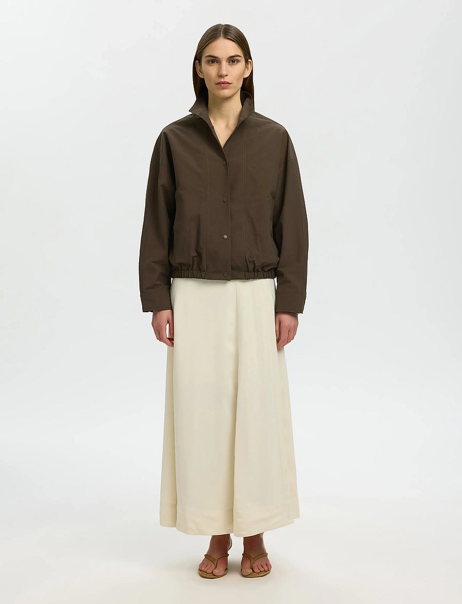 Selected - SLWPERNILLE JACKET - turkish coffee - 3
