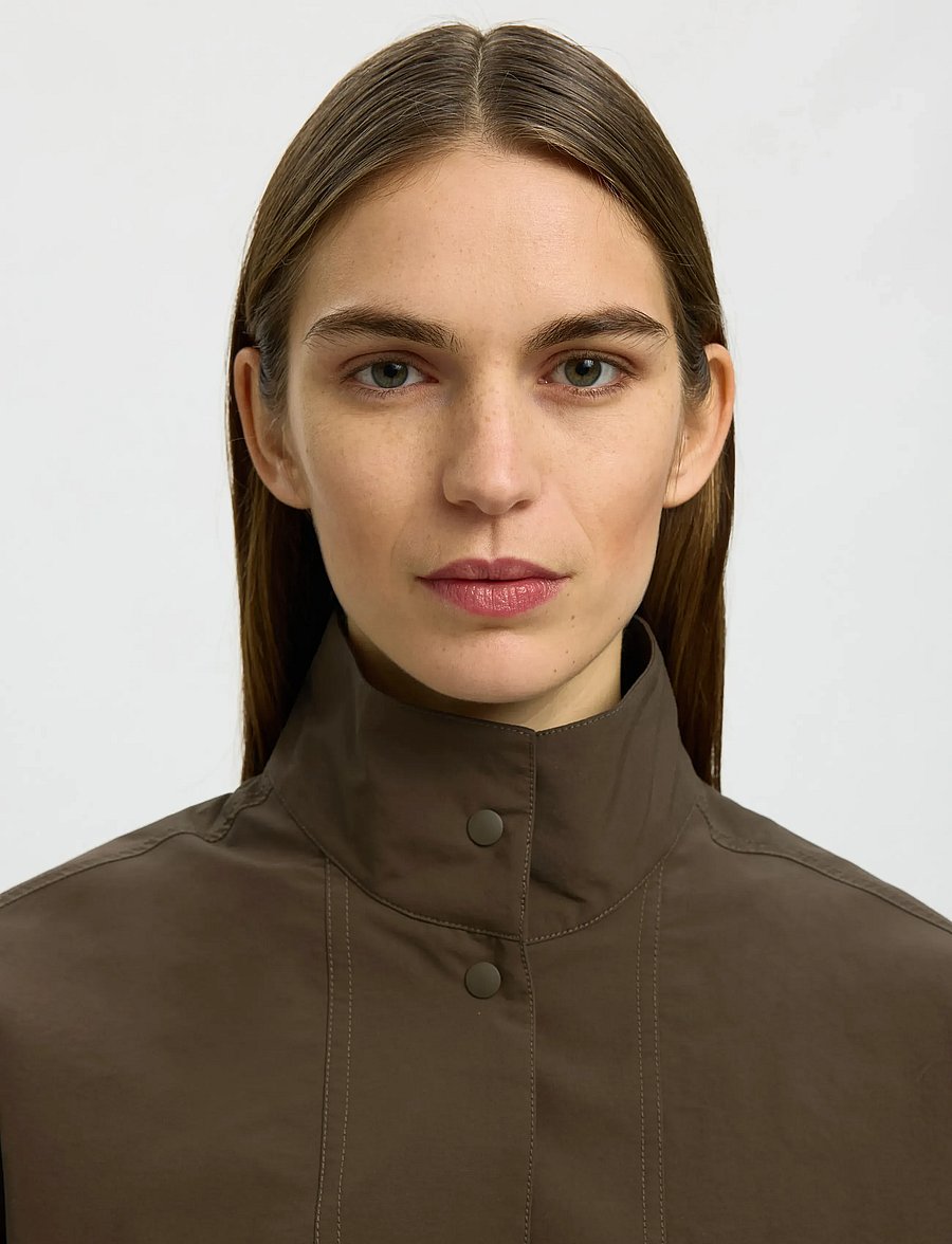 Selected - SLWPERNILLE JACKET - turkish coffee - 4