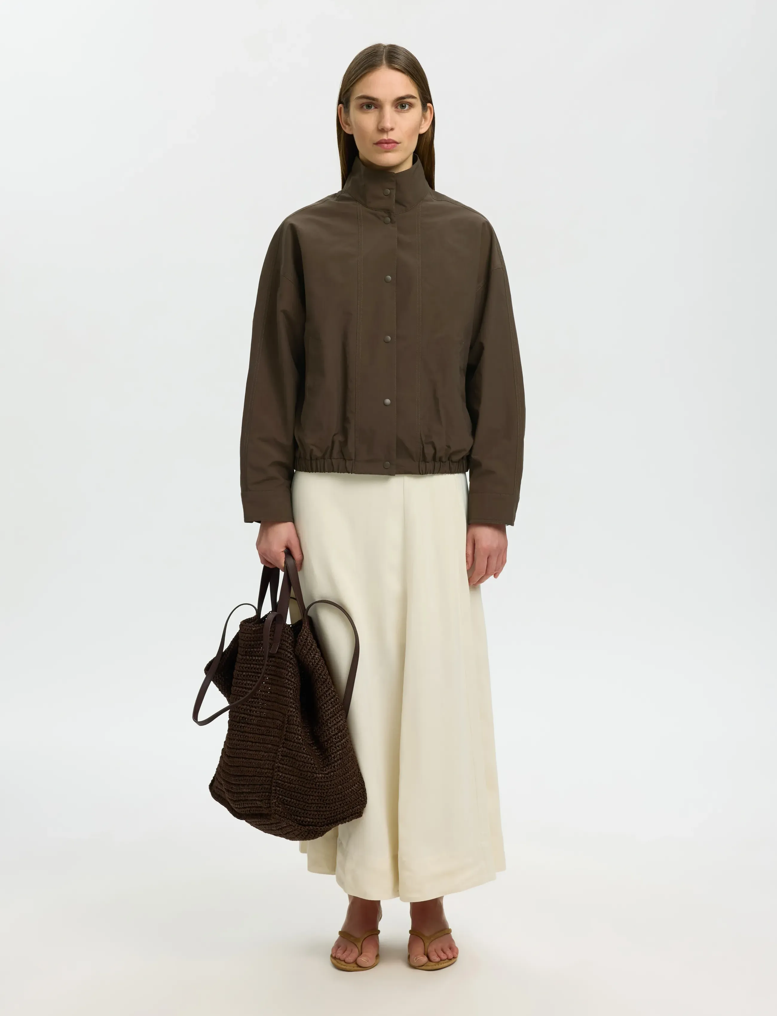 Selected - SLWPERNILLE JACKET - turkish coffee - 5