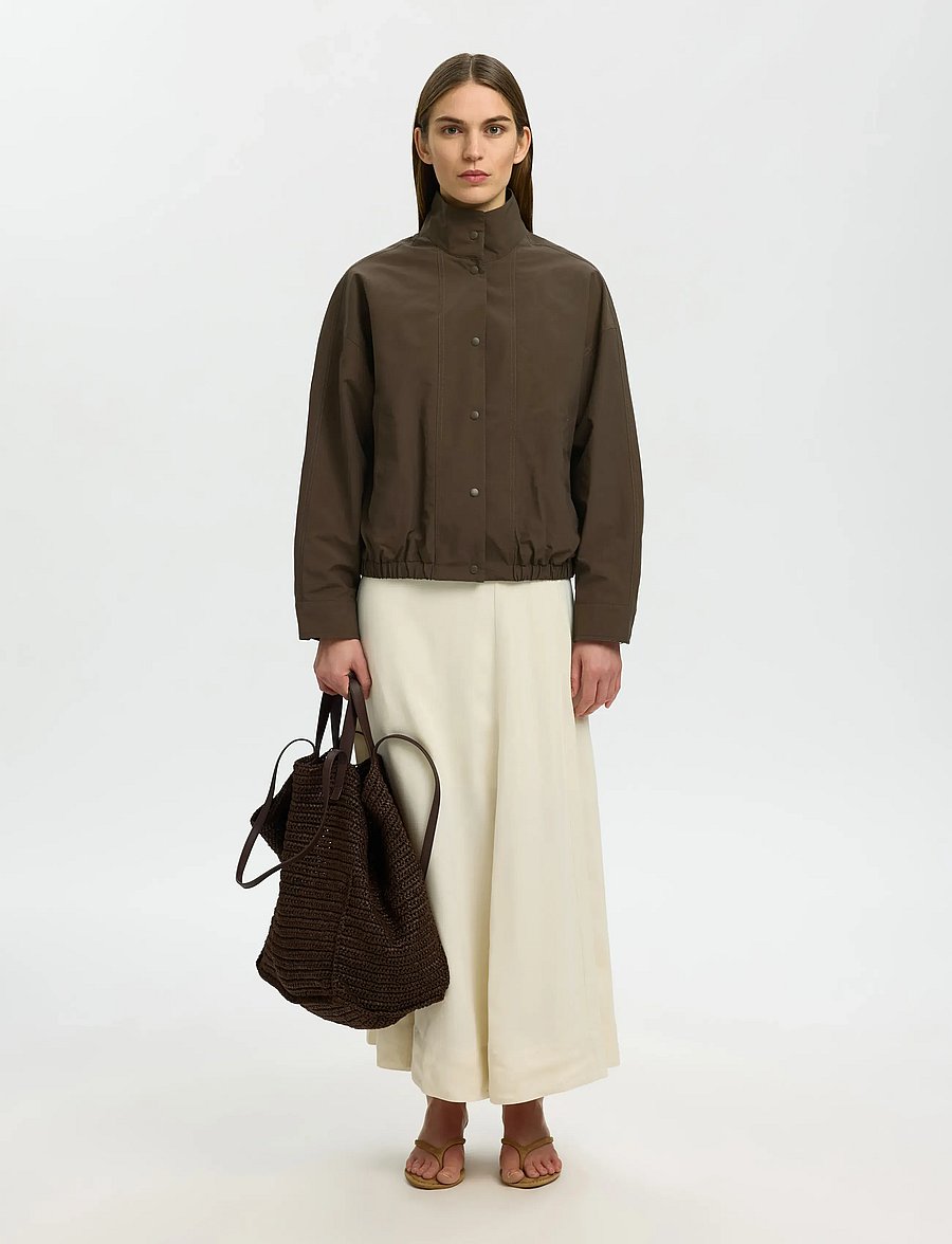 Selected - SLWPERNILLE JACKET - turkish coffee - 5