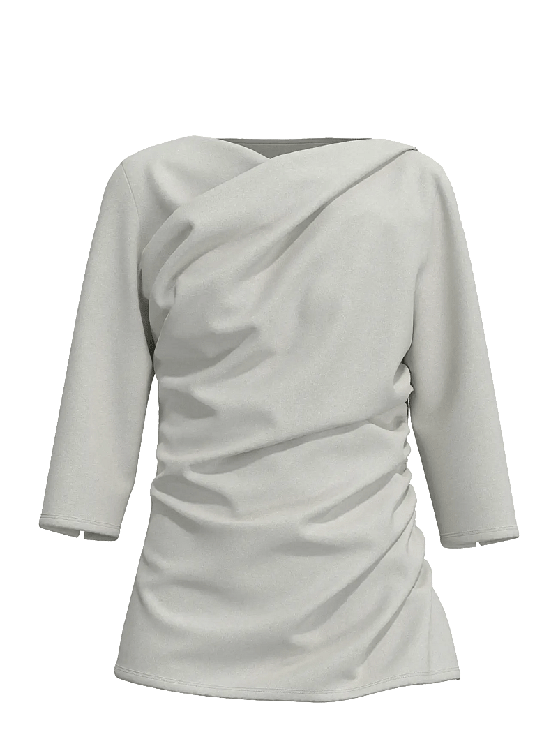 Selected - SLFIRA-CAROLINA 3/4 TOP - langärmlige tops - snow white - 0