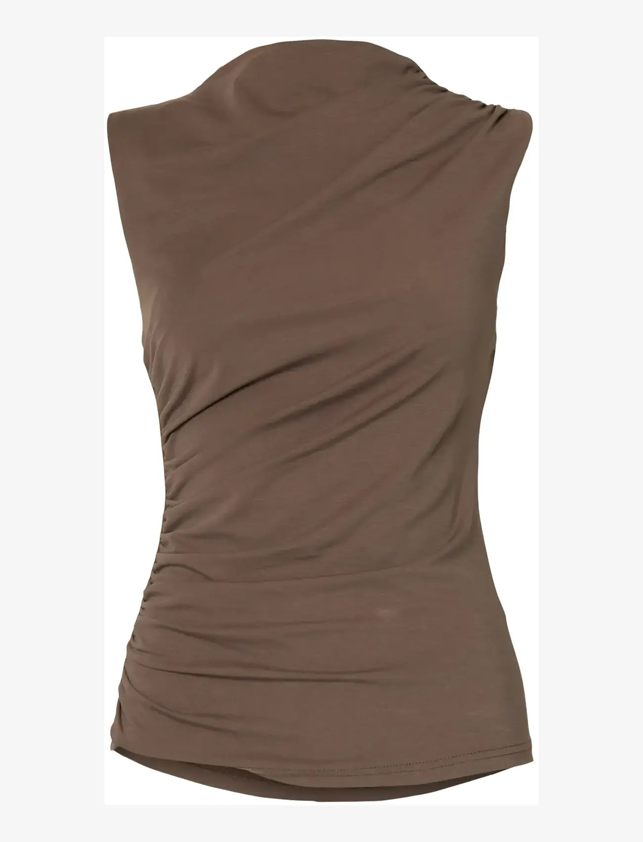 Selected - SLFMOA SL TOP - rullekraver - chocolate chip - 1