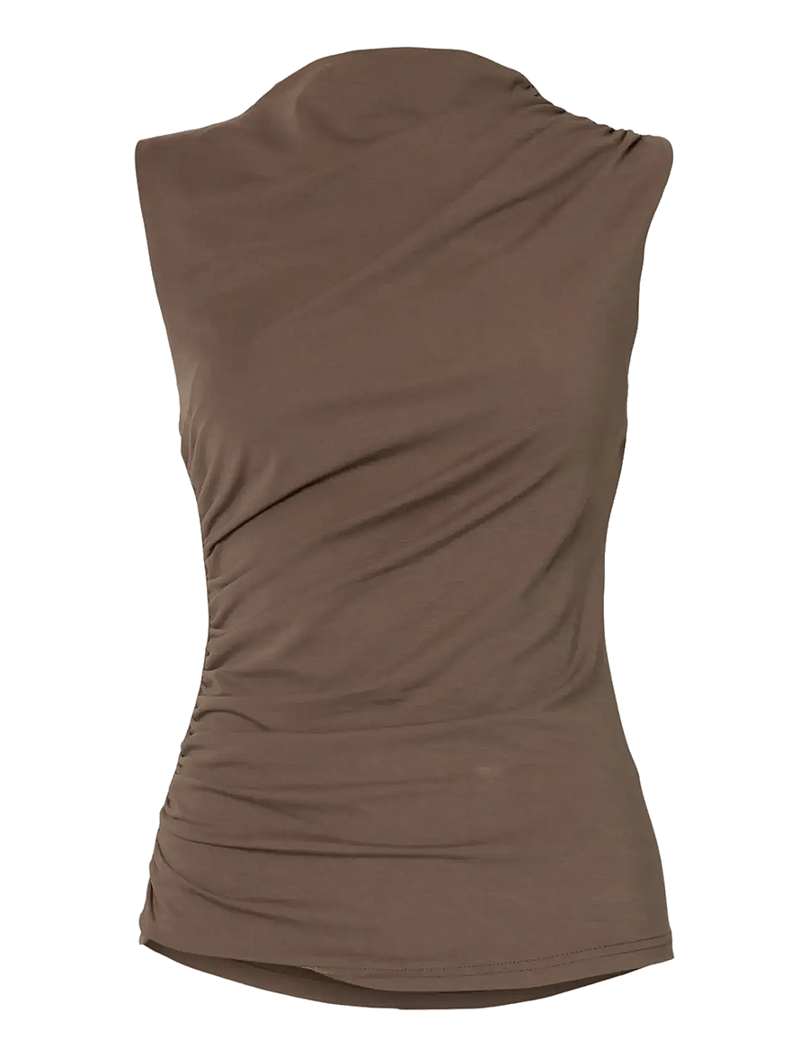 Selected - SLFMOA SL TOP - rollkragenpullover - chocolate chip - 1