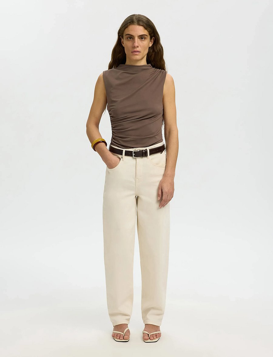 Selected - SLFMOA SL TOP - rollkragenpullover - chocolate chip - 3