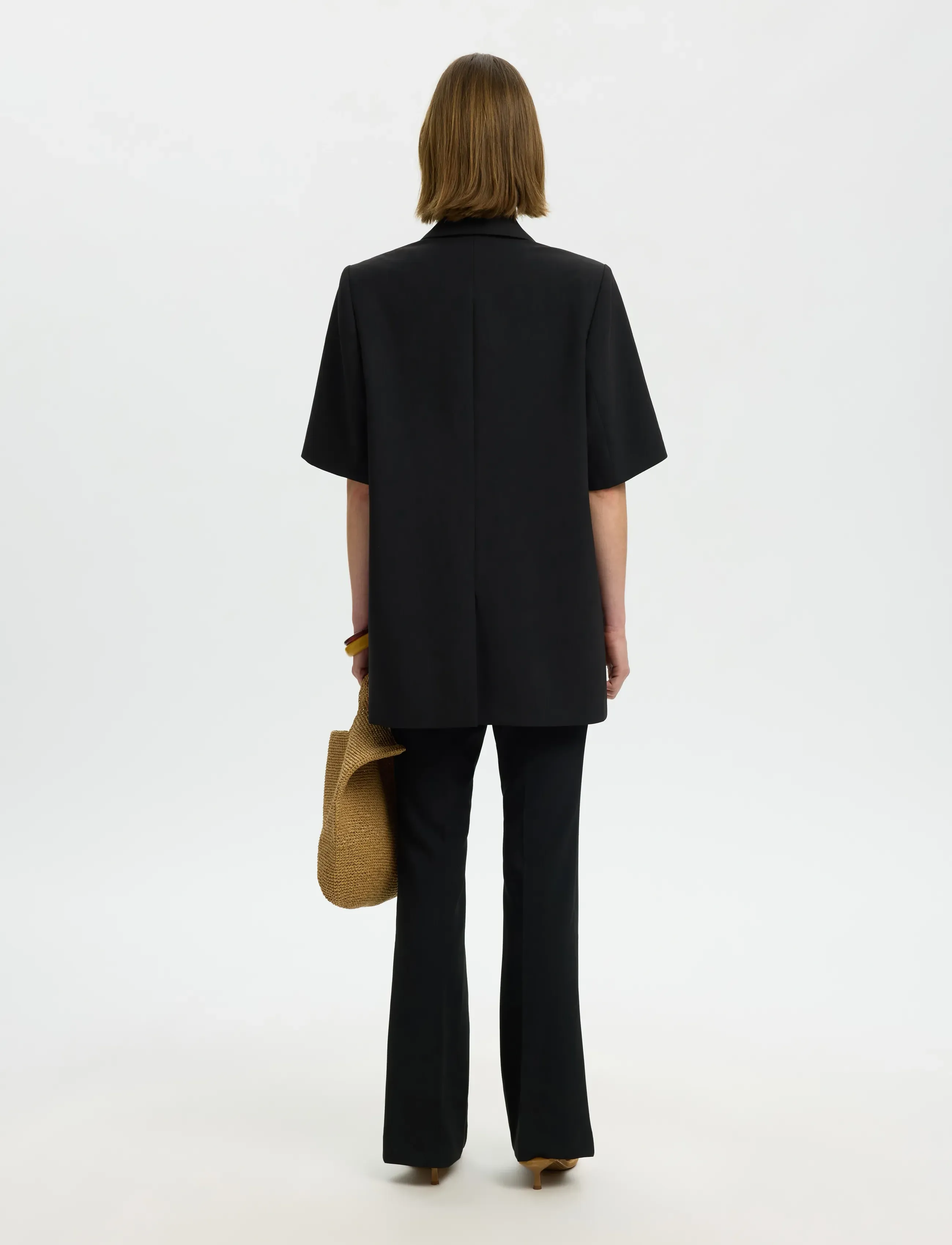 Selected - SLWRITA SS RELAXED BLAZER FD - black - 2
