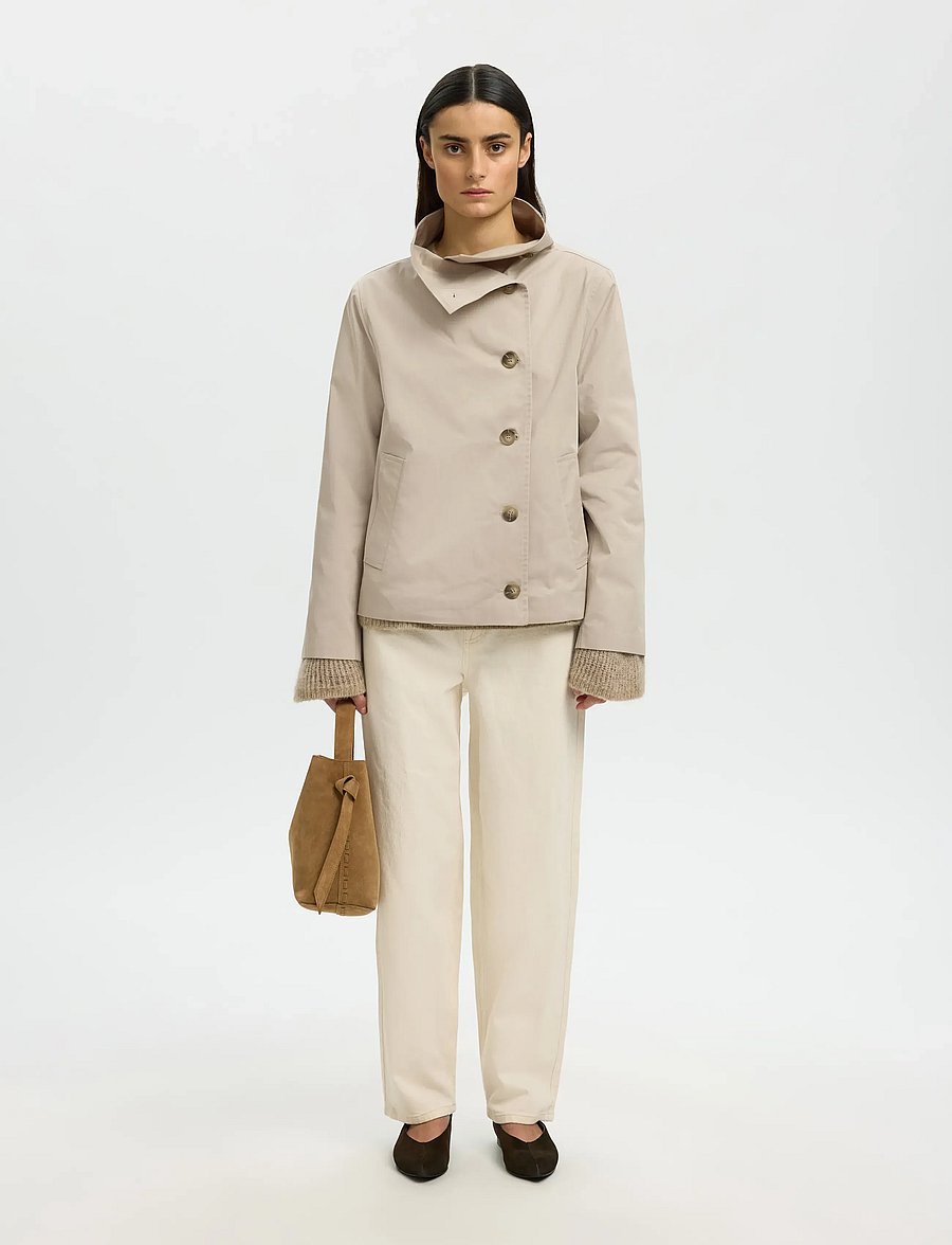 Selected - SLFCILO-ZOE JACKET - leichte jacken - pure cashmere - 3