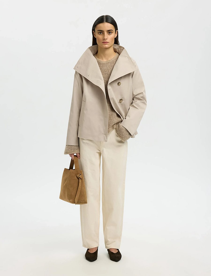 Selected - SLFCILO-ZOE JACKET - leichte jacken - pure cashmere - 5
