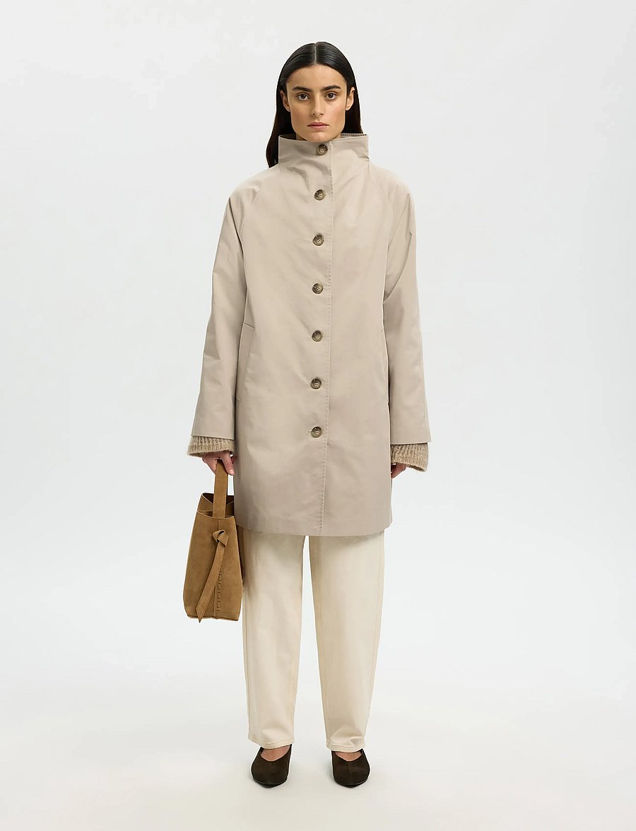 Selected - SLFCILO-VINNI COAT - leichte mäntel - pure cashmere - 0
