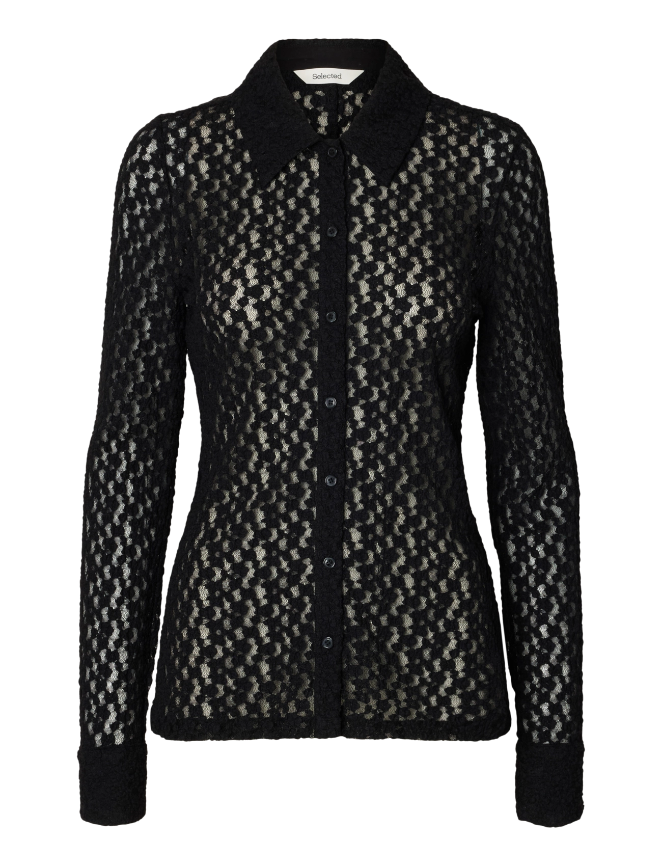 Selected - SLWVIKA LS SHIRT - langærmede skjorter - black - 1
