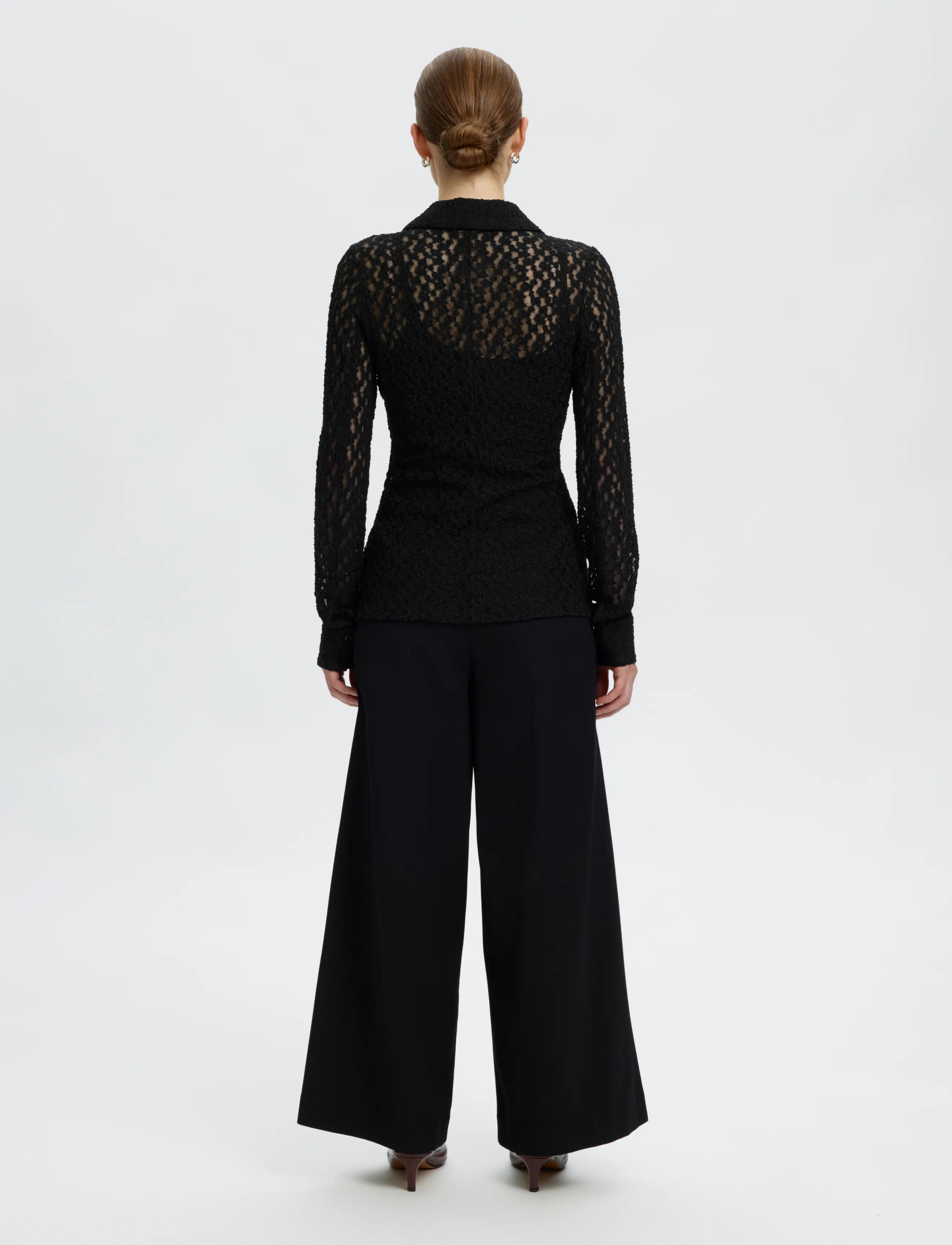 Selected - SLWVIKA LS SHIRT - langærmede skjorter - black - 2