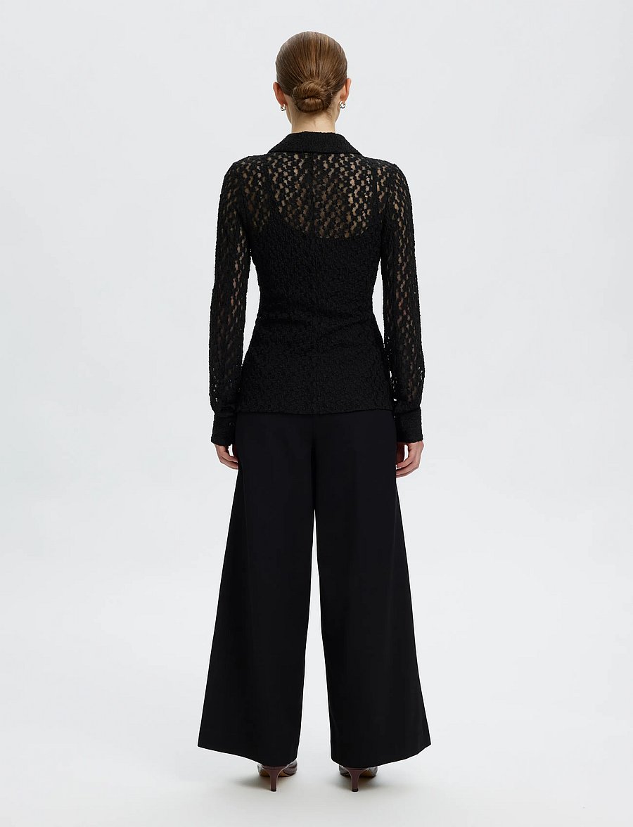 Selected - SLWVIKA LS SHIRT - langærmede skjorter - black - 2