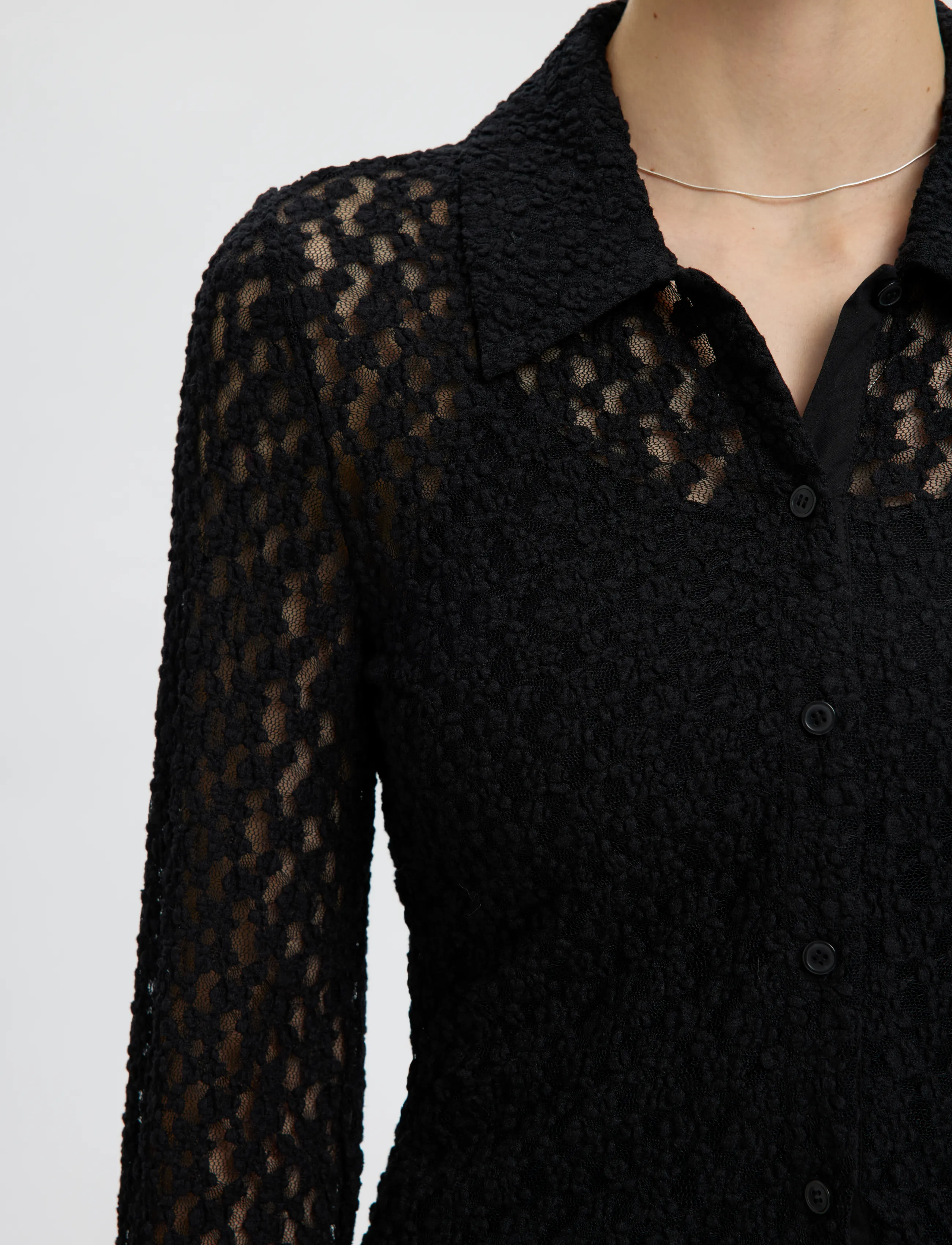 Selected - SLWVIKA LS SHIRT - langærmede skjorter - black - 4