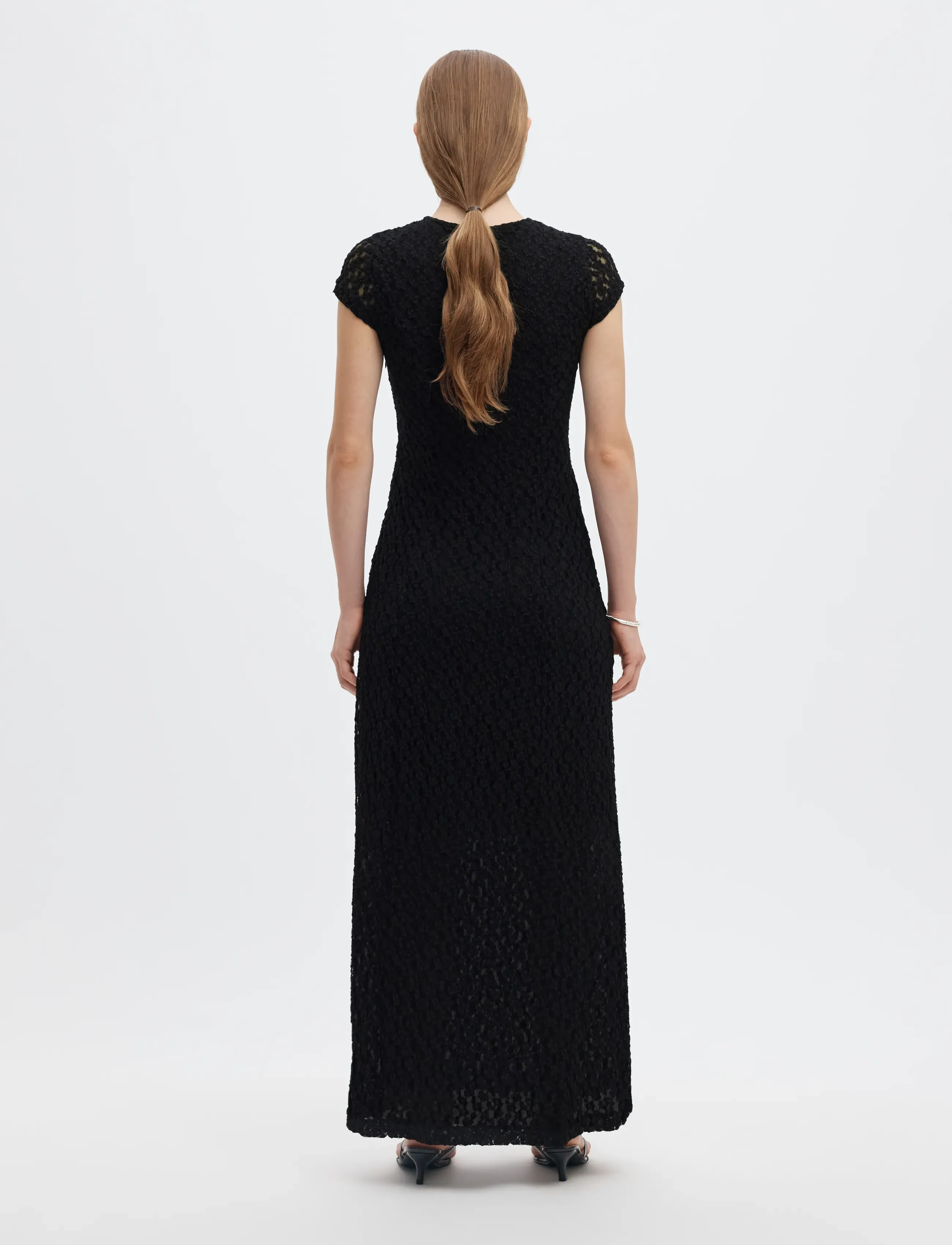 Selected - SLWVIKA ANKLE DRESS - maxi dresses - black - 2